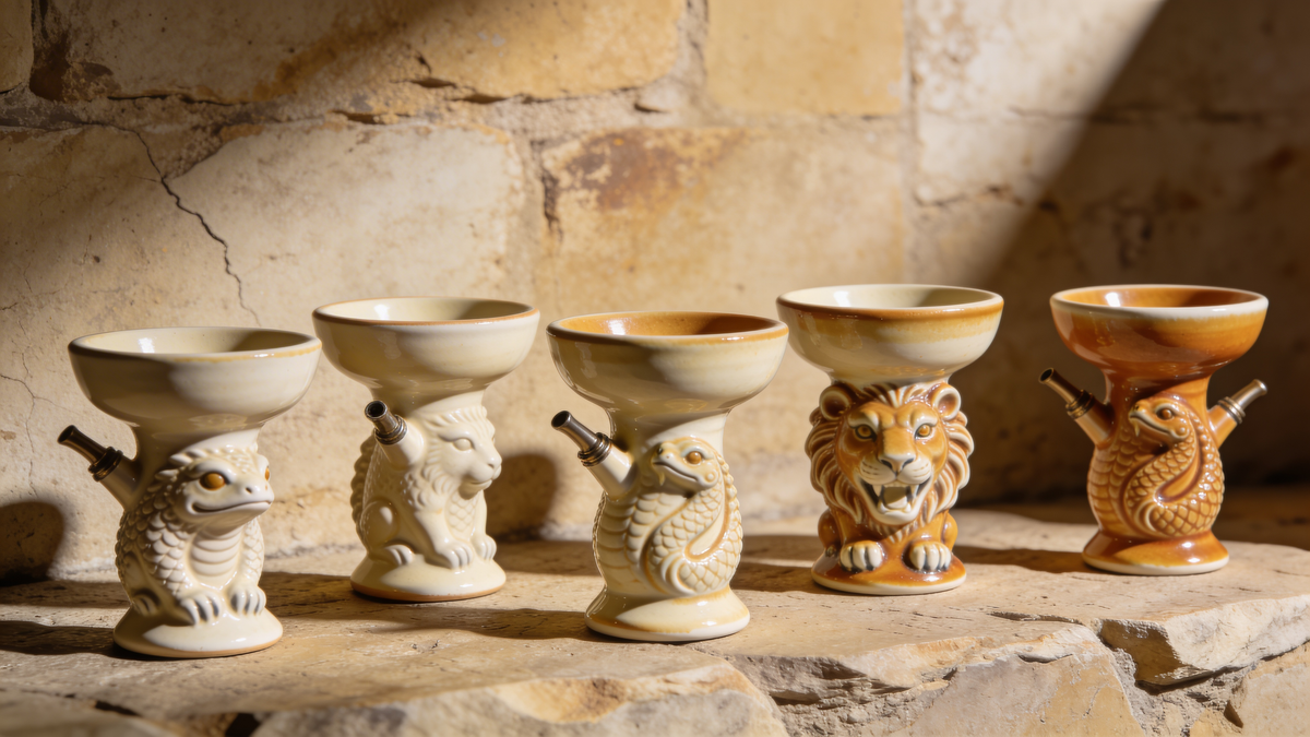Kong hookah bowls — handmade Russian clay bowls available at The Premium Shisha Melbourne