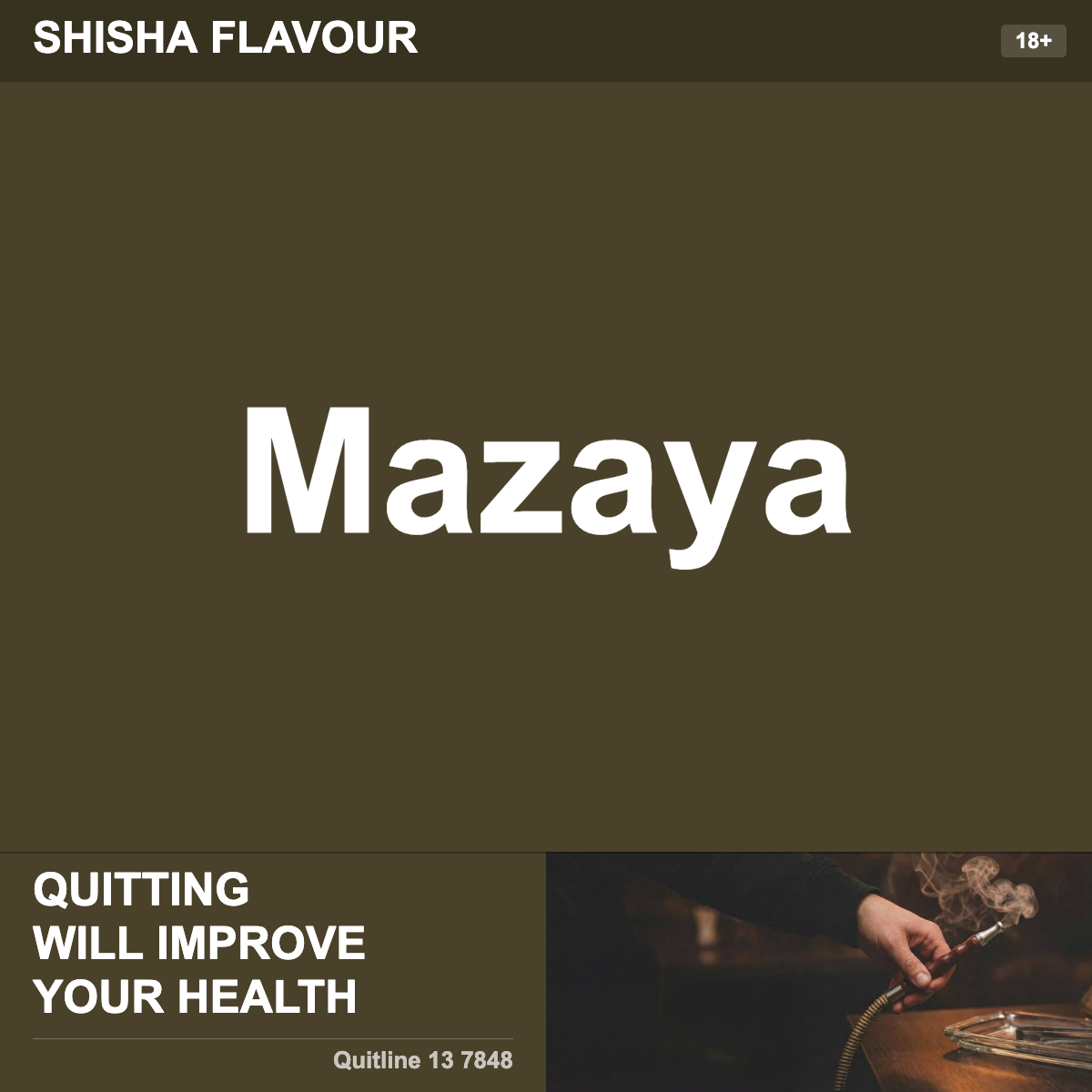 SHISHA FLAVOUR Mazaya Shisha Tobacco Flavour