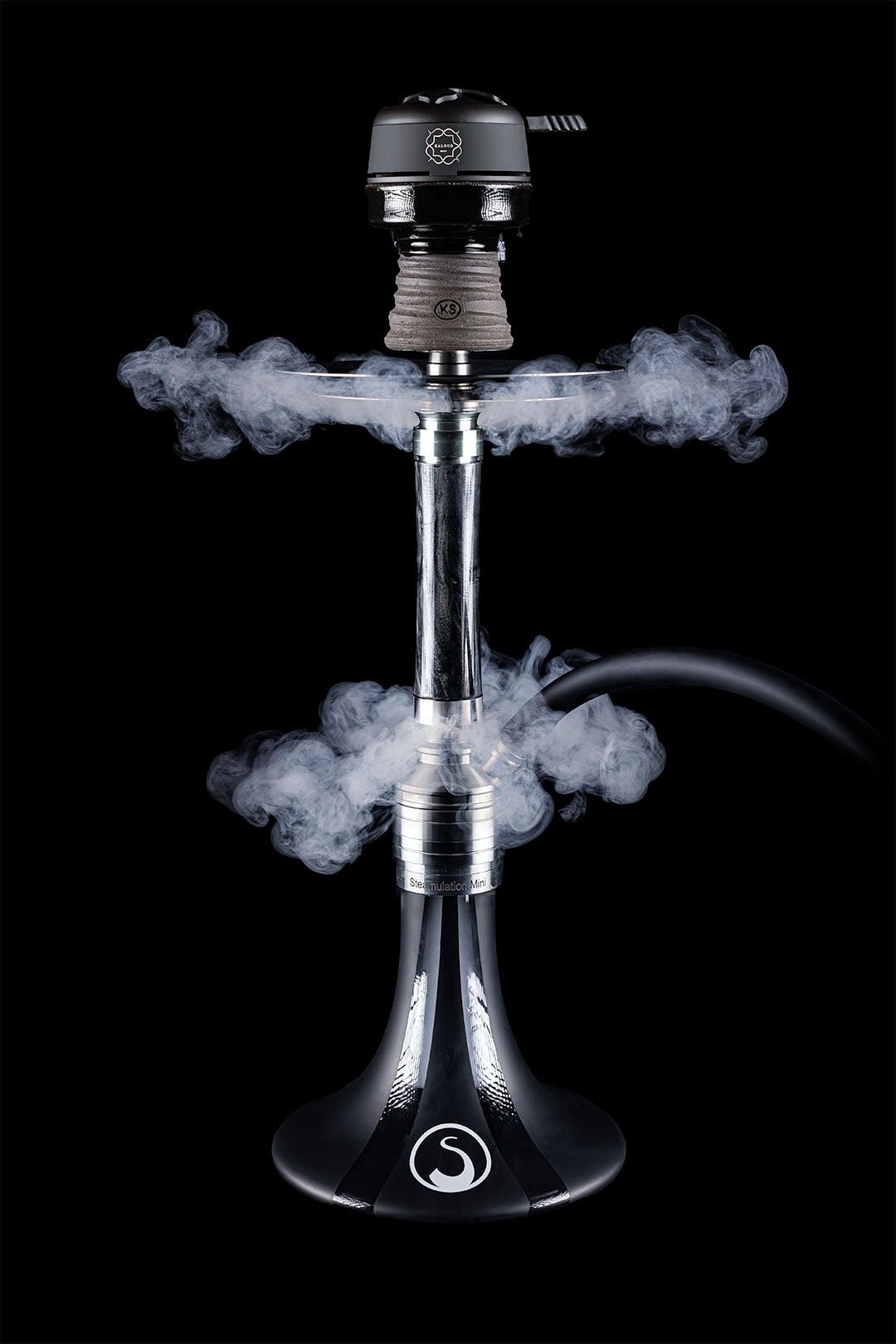 Steamulation X Blow Off Set in Carbon Black for Pro X Mini with side-blowing smoke feature
