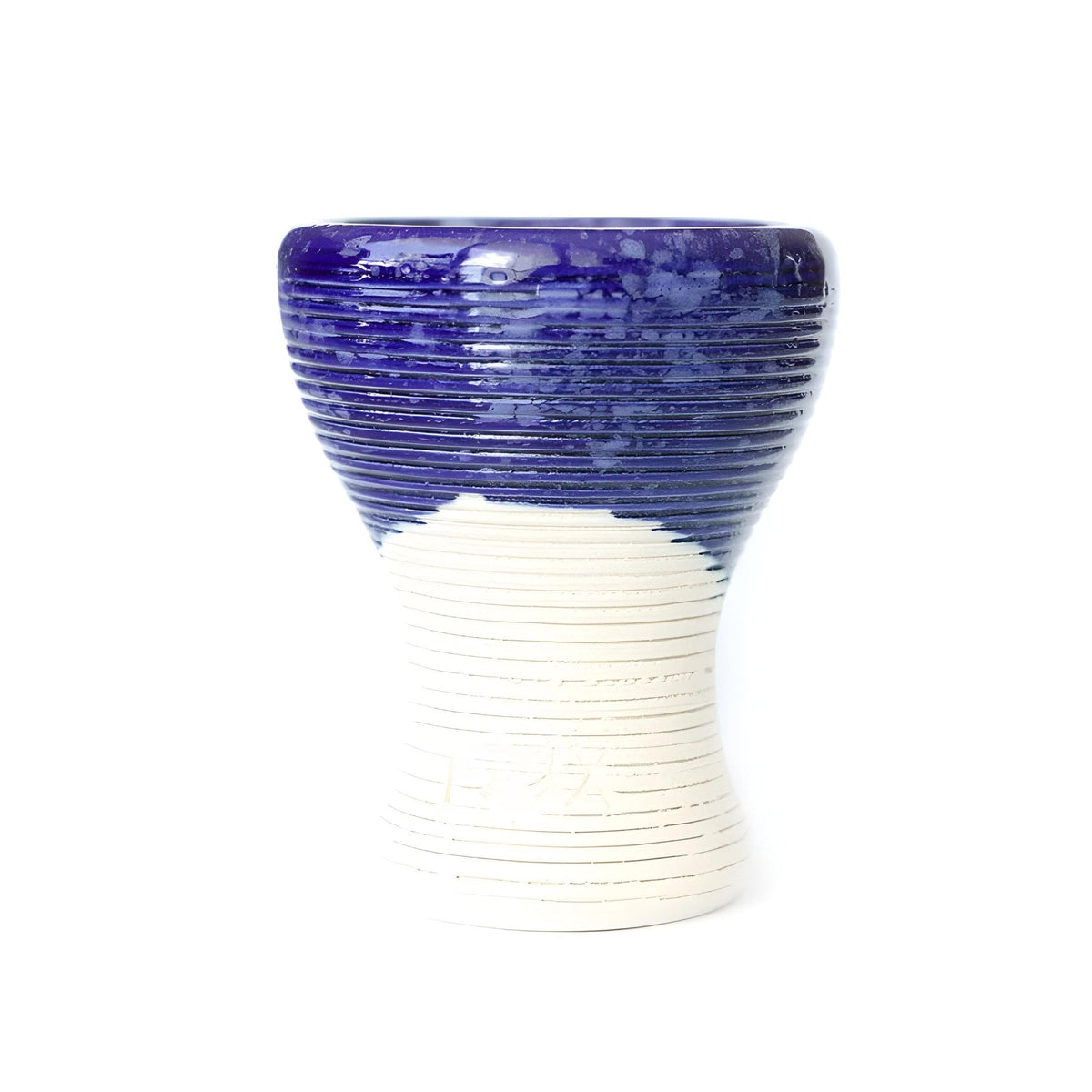Dark Blue Fox Turkish Hookah Shisha Bowl with 5 Holes and Durable Glazed Finish, image 7 of 8