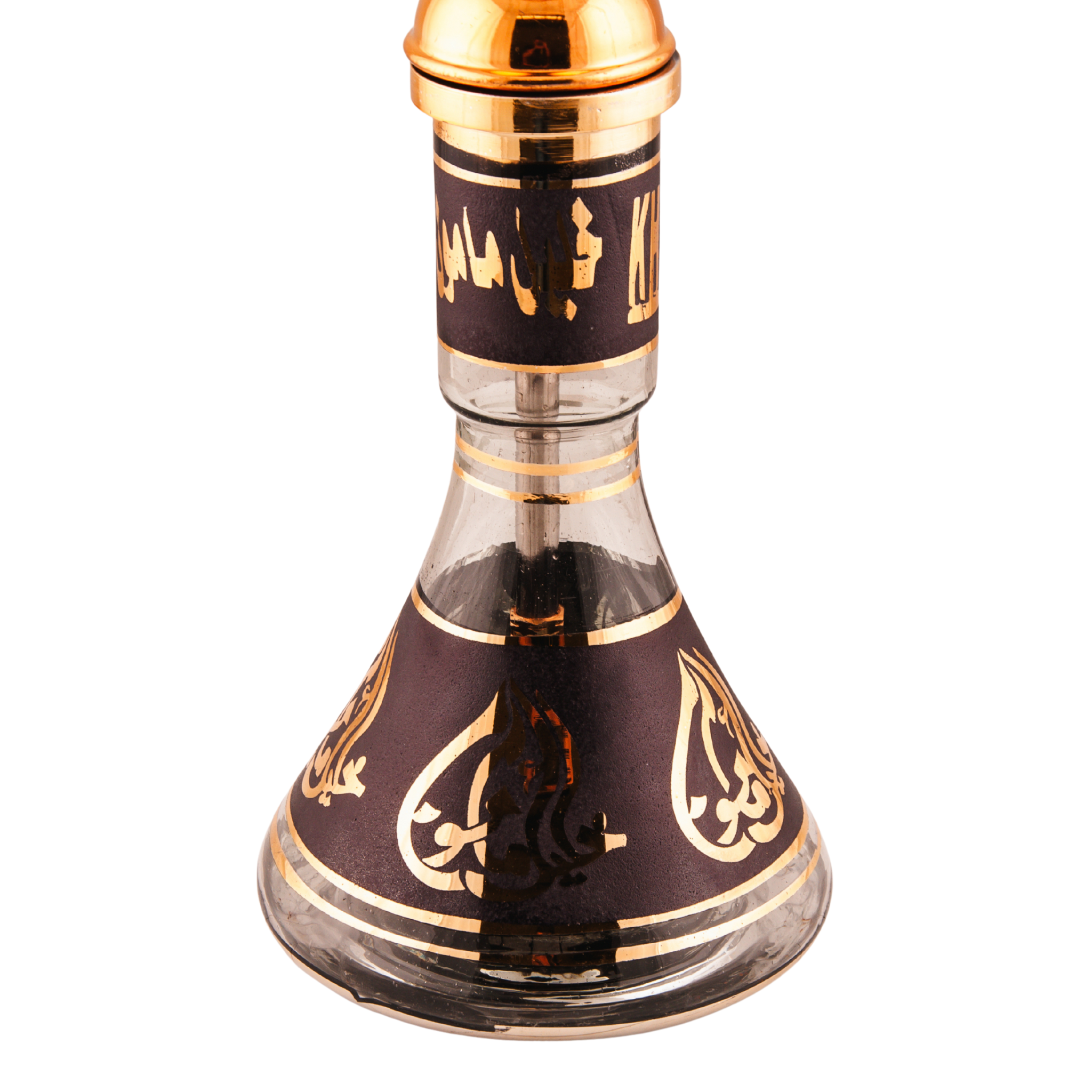 Khalil Mamoon Crown Noir 1143 – 55 cm Gold, Noir Calligraphy Base 12