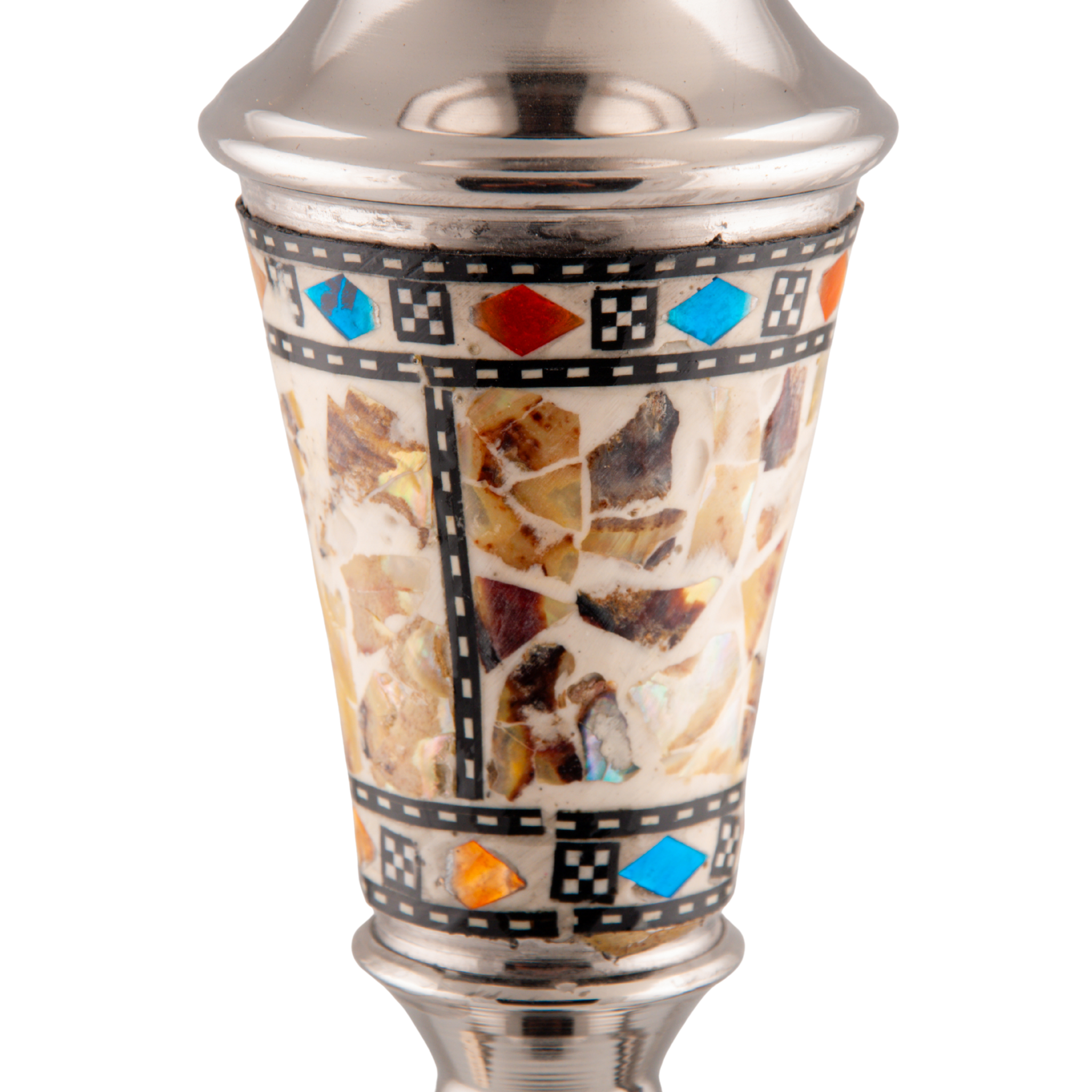 Khalil Mamoon 113116 Sadaf – 80 cm Silver Stem, Blue Mosaic Base 13