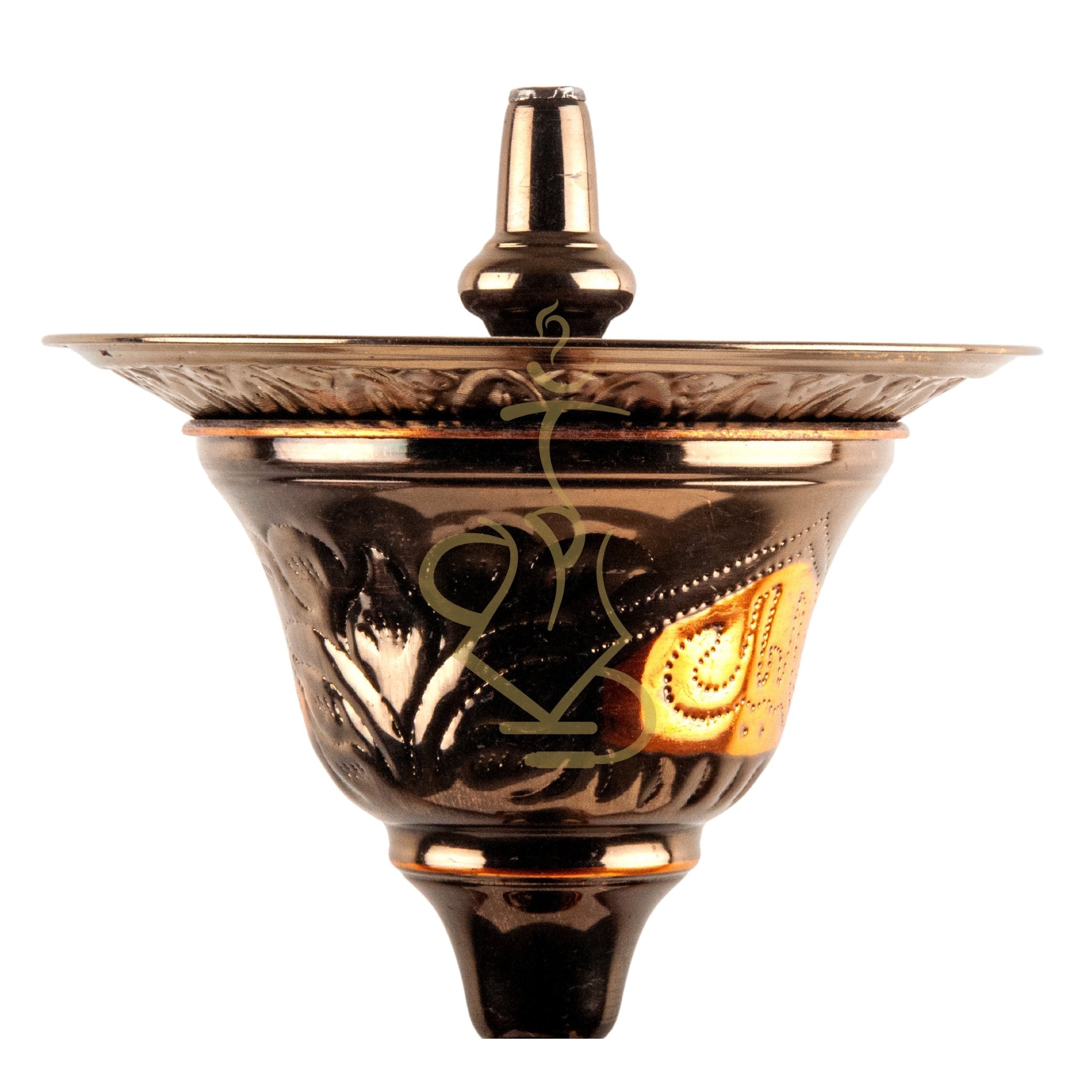 Detailed Shot of Khalil Mamoon 1566 Oxide Mismatch Hookah Stem Connector