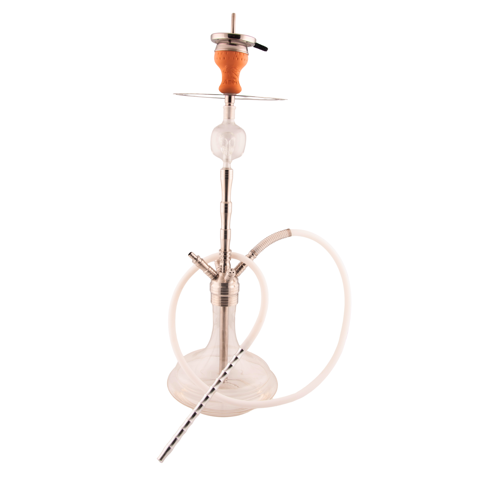 ADMY Multi-Hose Stainless Hookah, Threaded Base – 74 cm 22