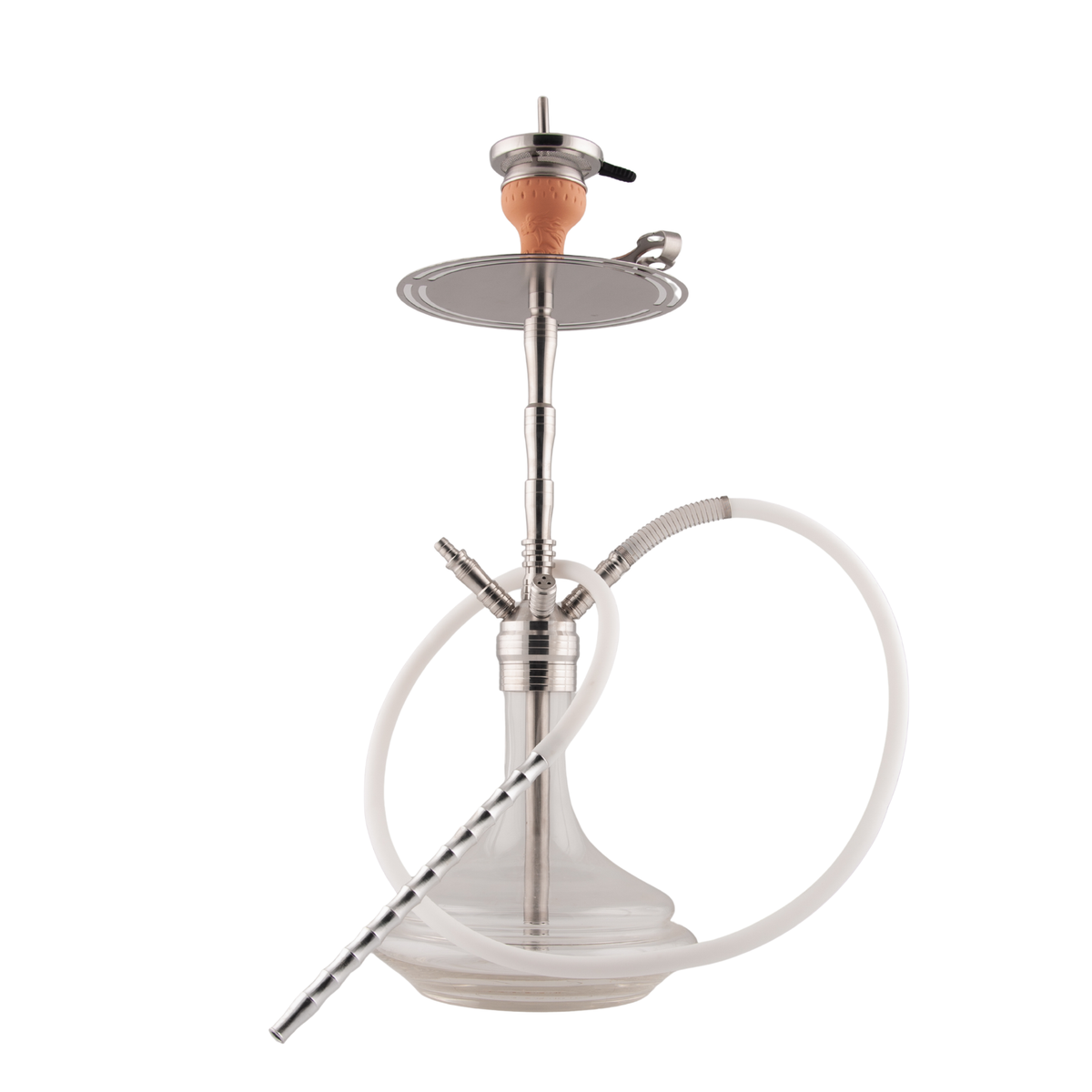 ADMY Multi-Hose Stainless Steel Shisha Pipe 74 cm, Model 355, image 5 of 29