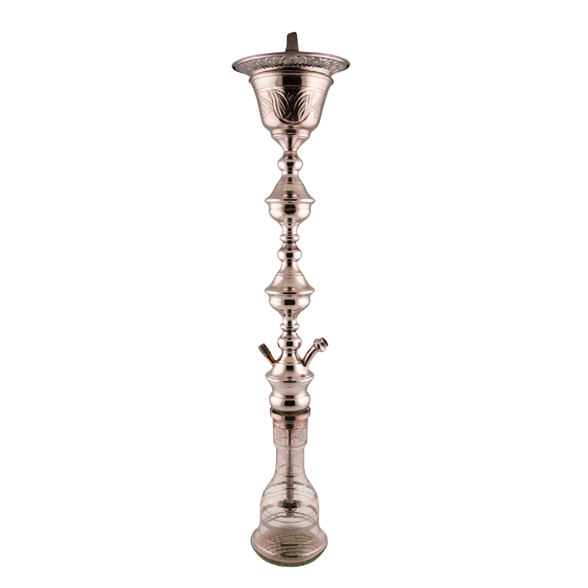 Khalil Mamoon 3479 Imperial Lotus – 100 cm Silver Stem, Classic Bell Base