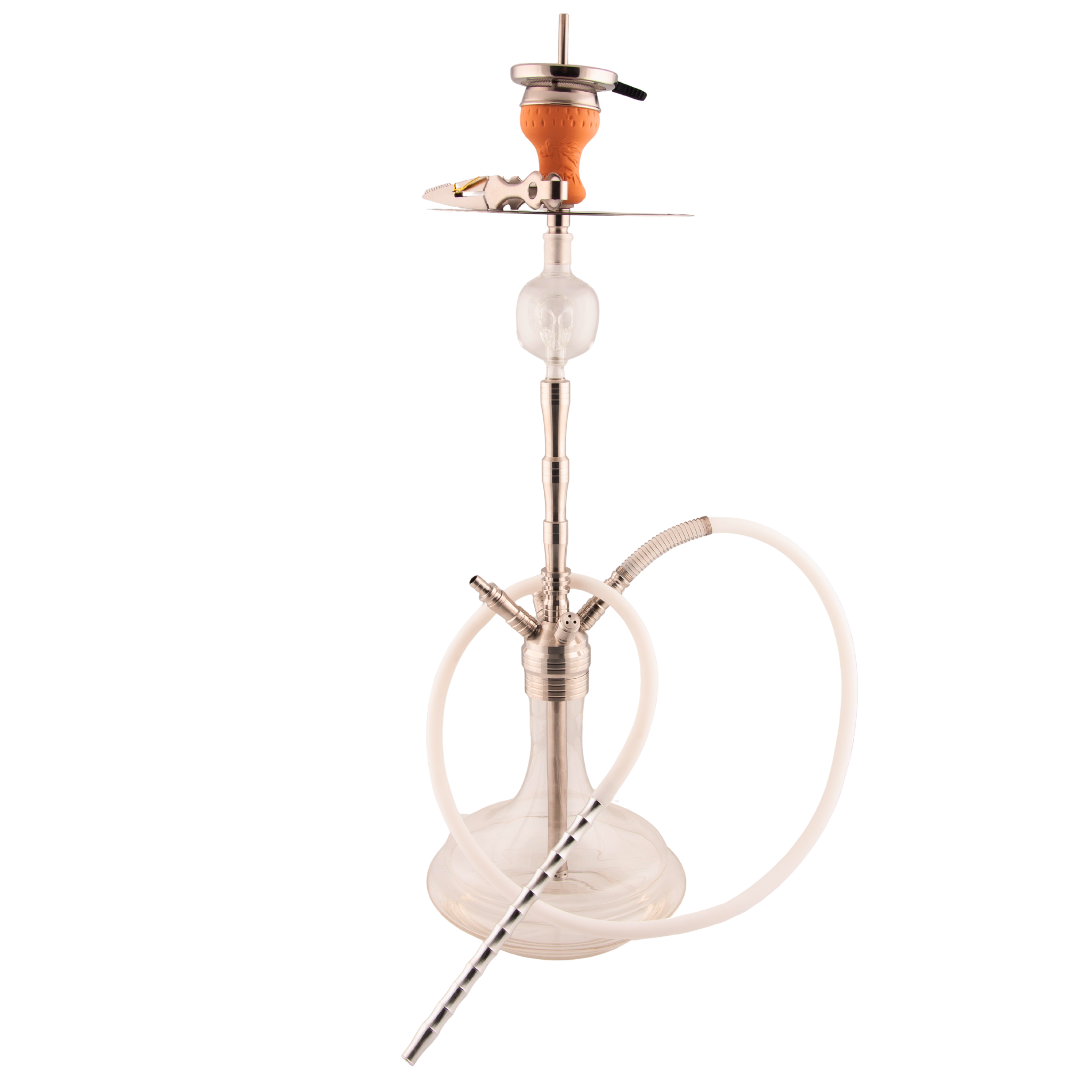 ADMY Multi-Hose Stainless Hookah, Threaded Base – 74 cm 25