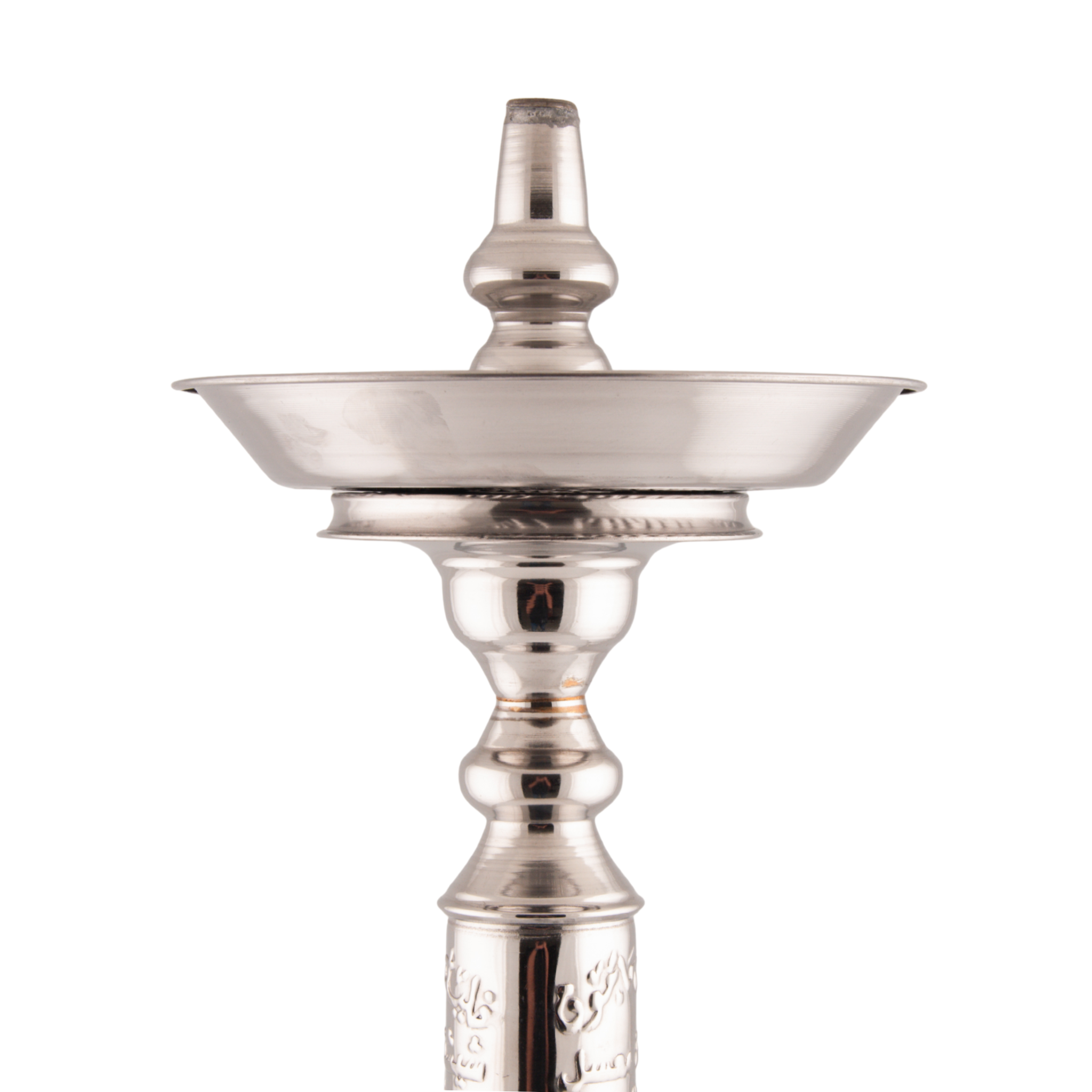 Khalil Mamoon Omda 1141 – 70 cm, Polished Steel Stem, Classic Bell Base
