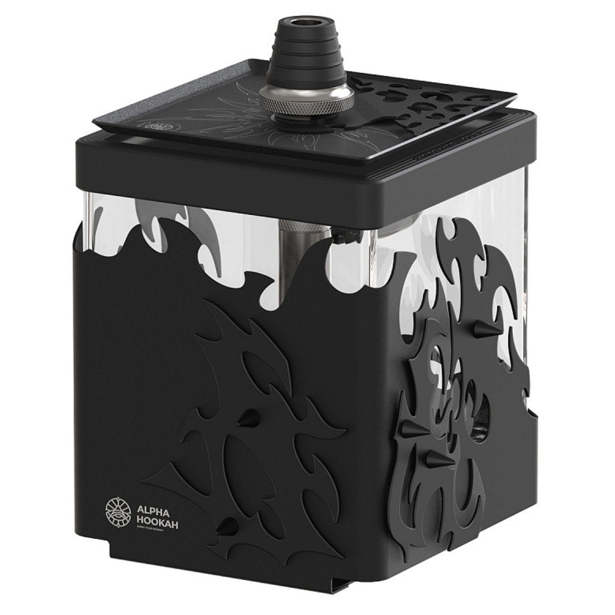 Alpha Hookah Smart Box EXZO Tribal Black Shisha, image 2 of 7