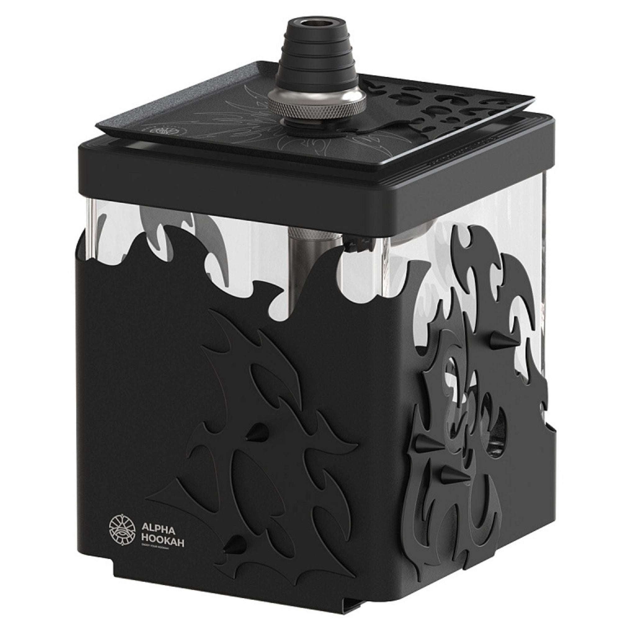 Alpha Hookah Smart Box EXZO - Tribal Black 2