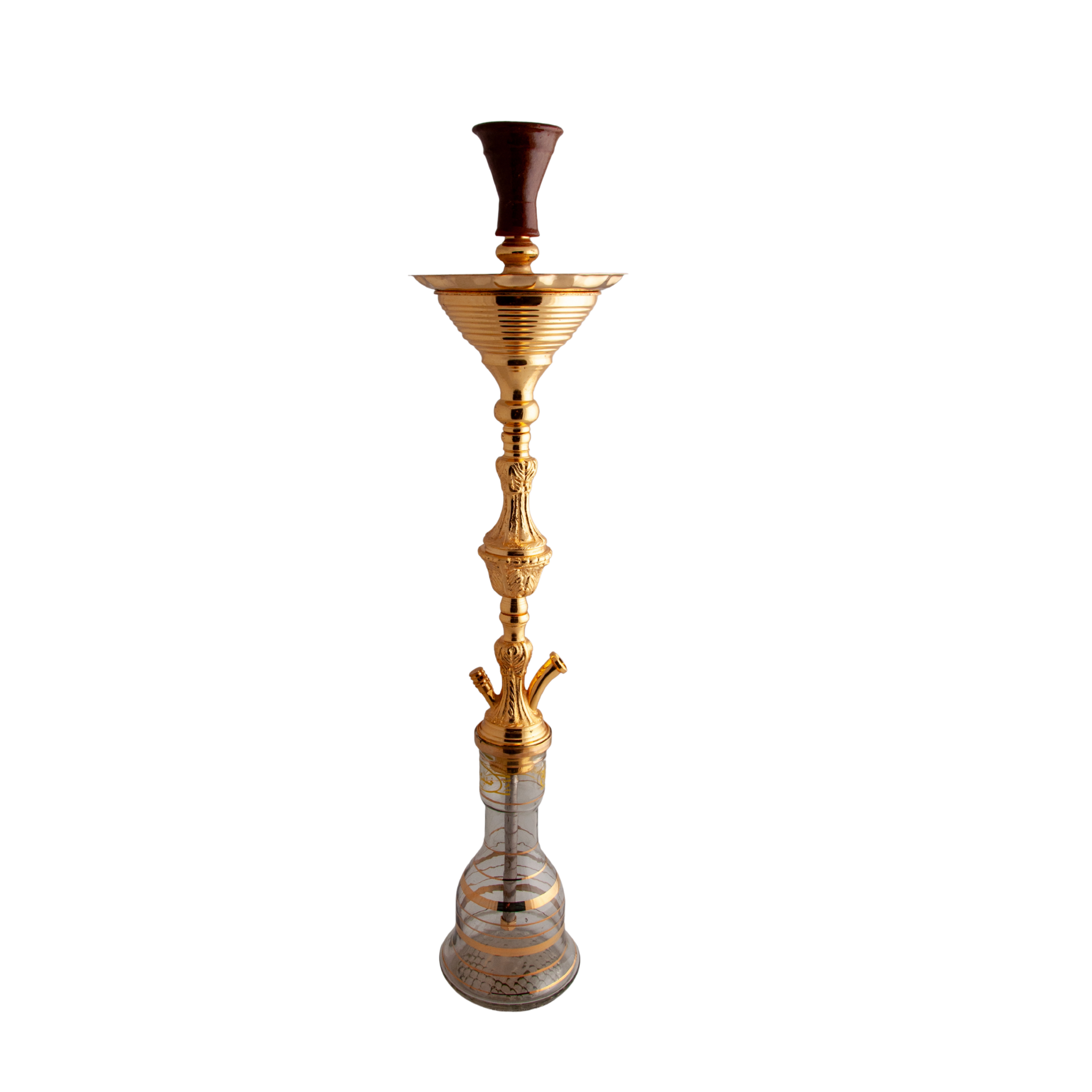 Khalil Mamoon Ice Turkey 2 Level Gold Shisha (Model 3293) — 80 cm