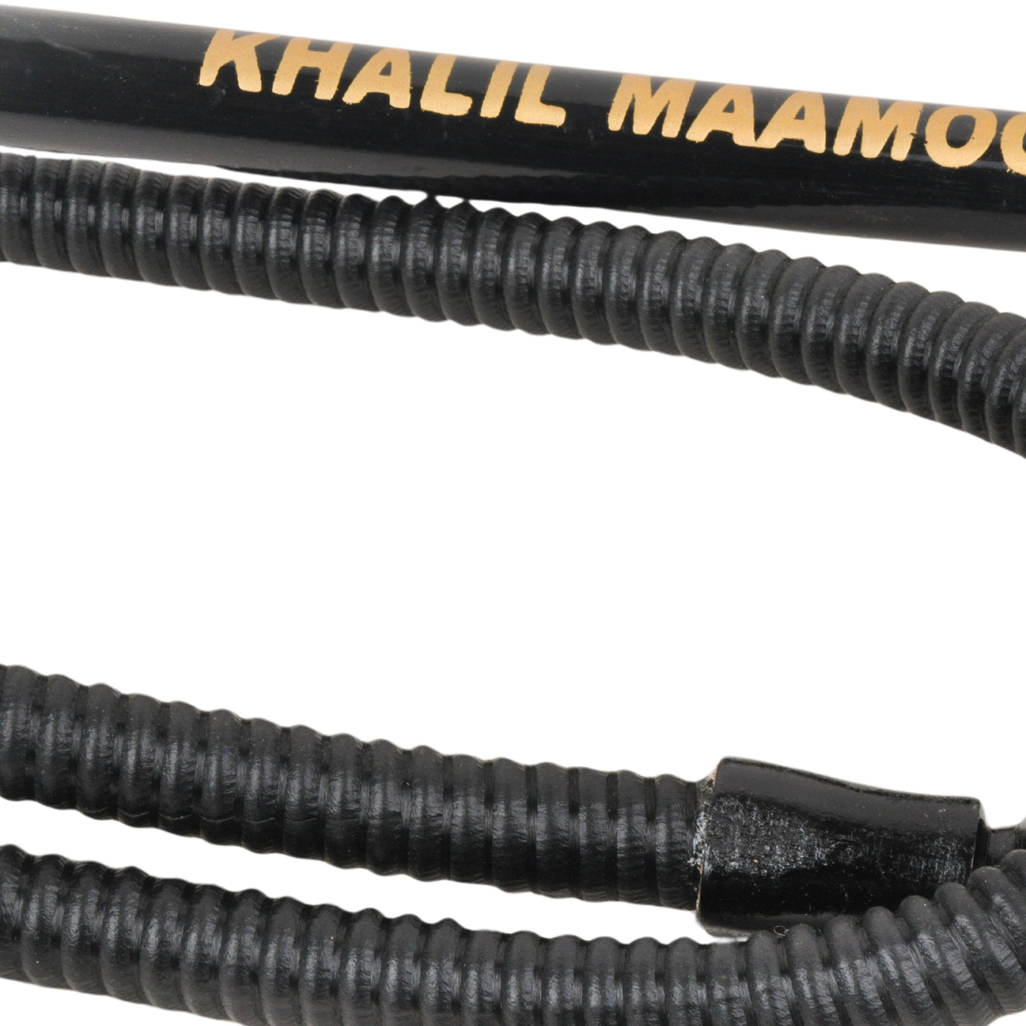 Full view of Khalil Mamoon Ice Dana Black Oxide Shisha tray with intricate designs