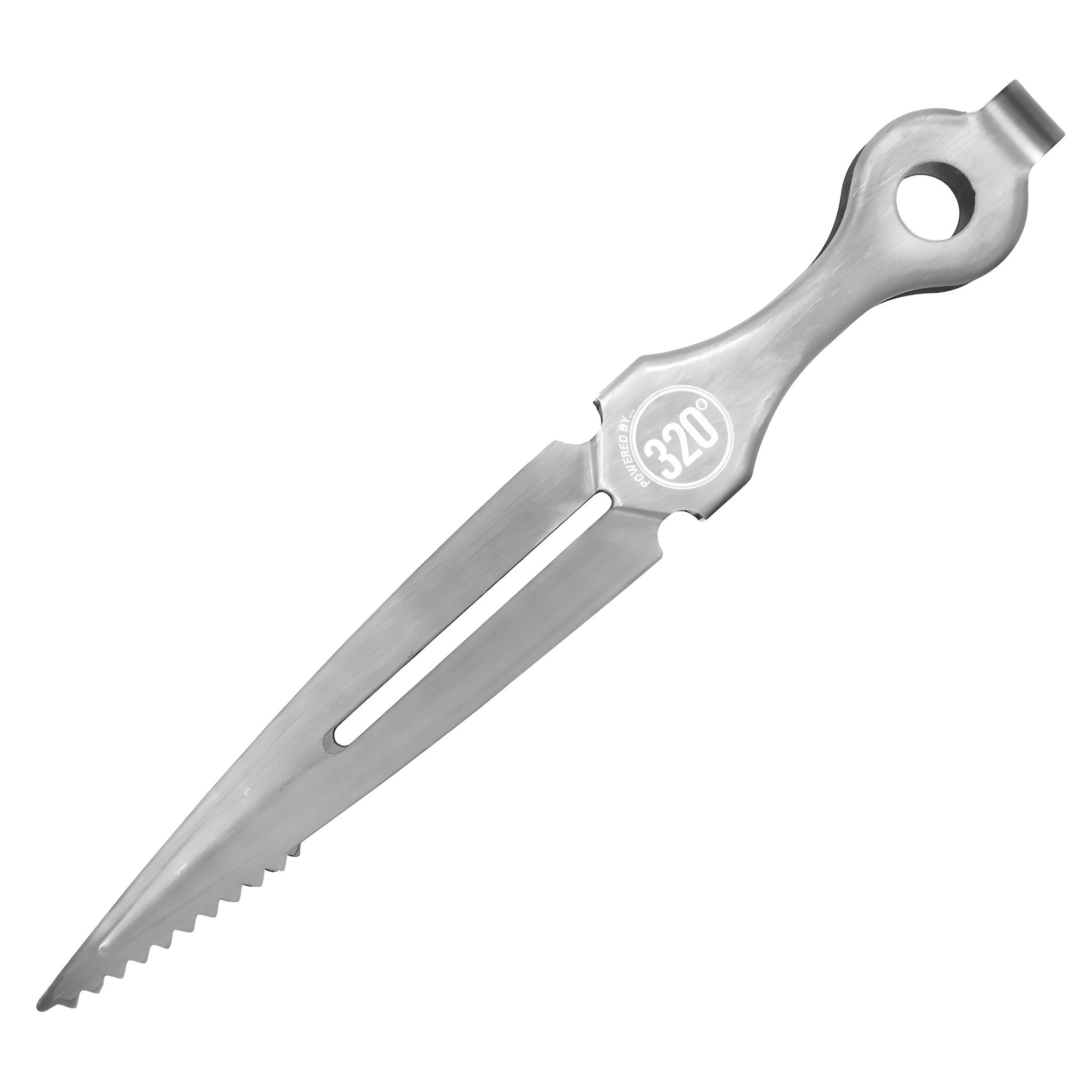 320° Premium Shisha Tongs – Silver, 25 cm 3