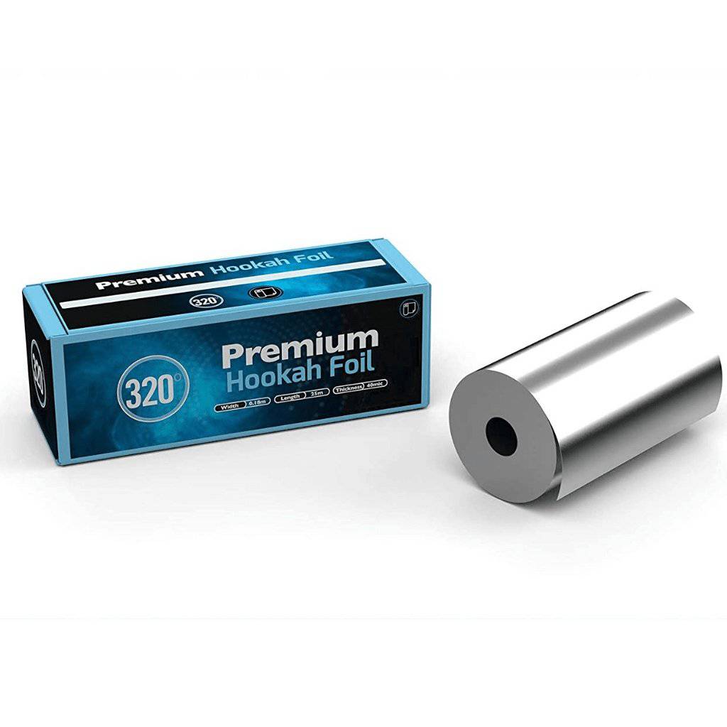 320° 25 m shisha foil roll with integrated cutter