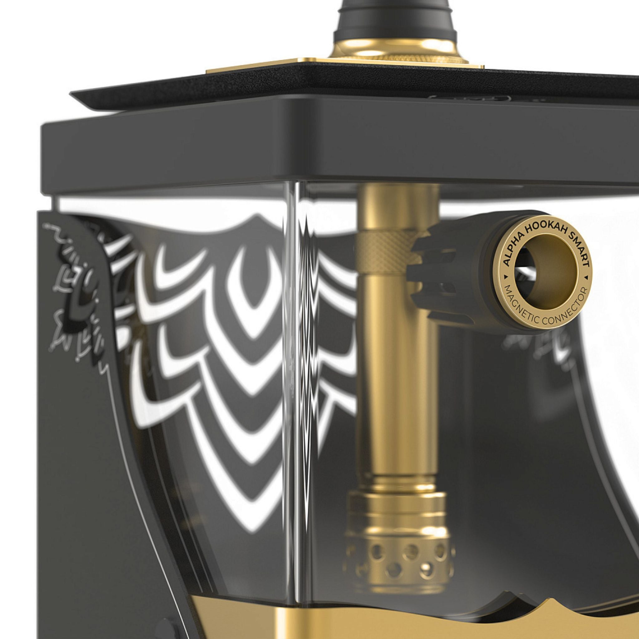 Alpha Hookah Smart Box EXZO - Gold 3