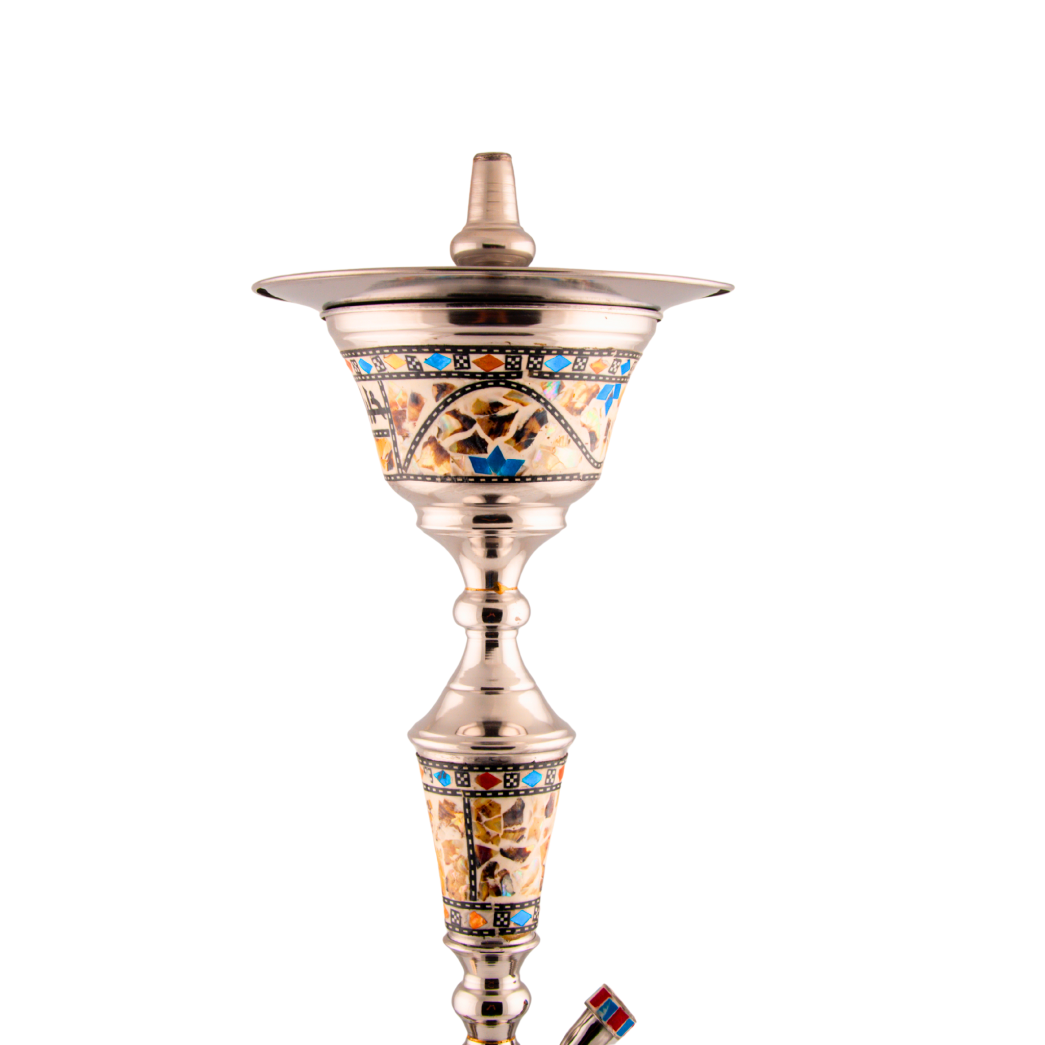 Khalil Mamoon 113116 Sadaf – 80 cm Silver Stem, Blue Mosaic Base 4