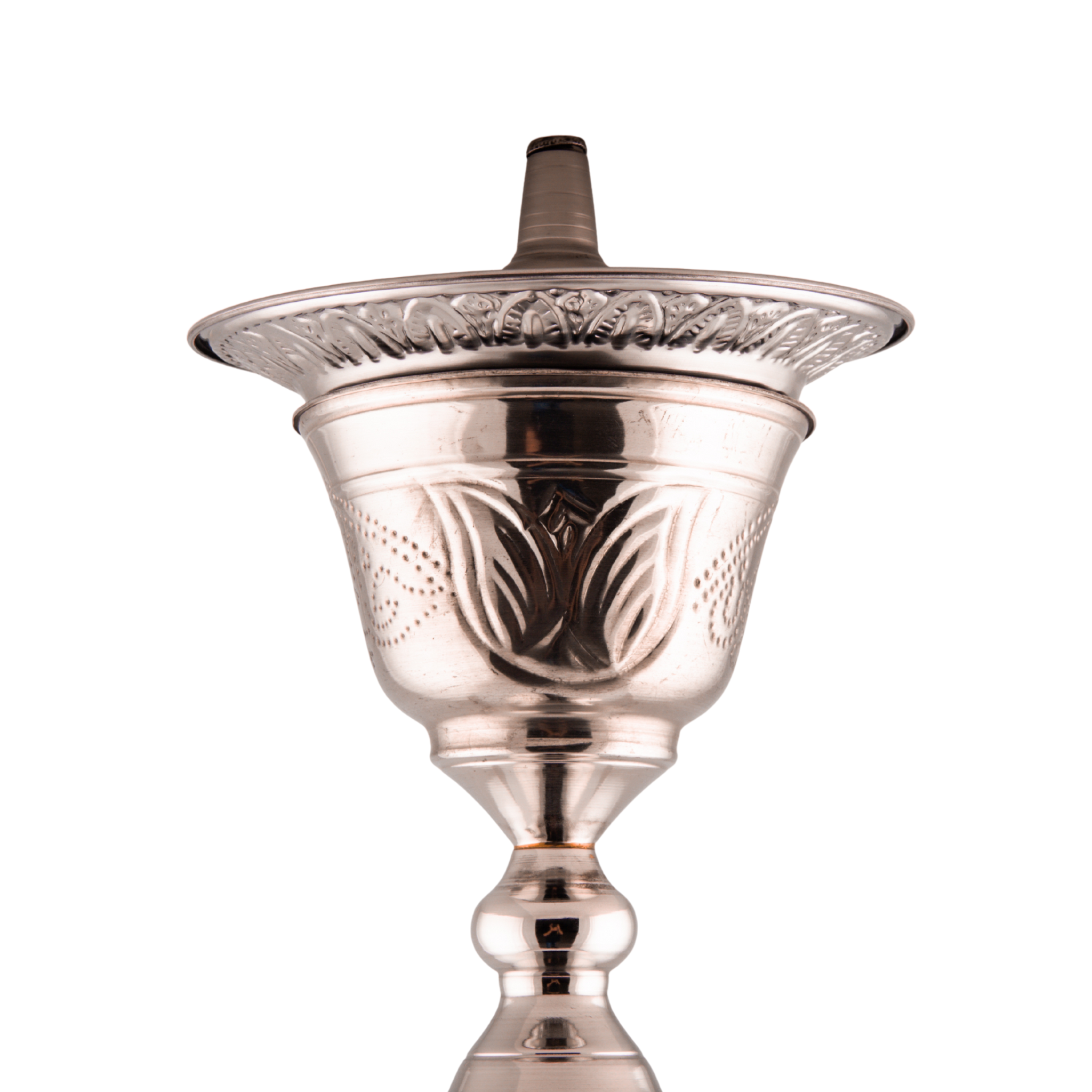 Khalil Mamoon 3479 Imperial Lotus – 100 cm Silver Stem, Classic Bell Base 4