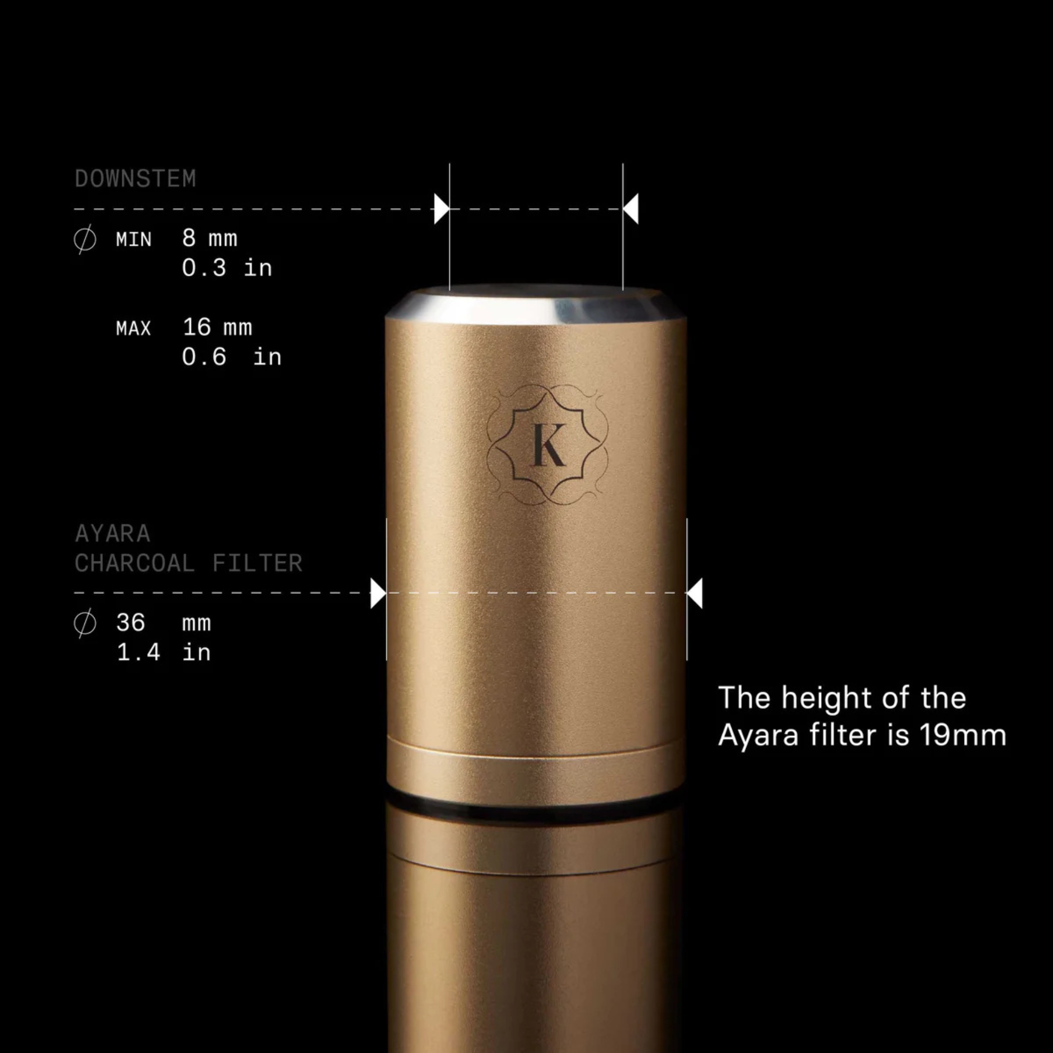 Kaloud Ayara Large Carbon Filter Adapter – Auris 3