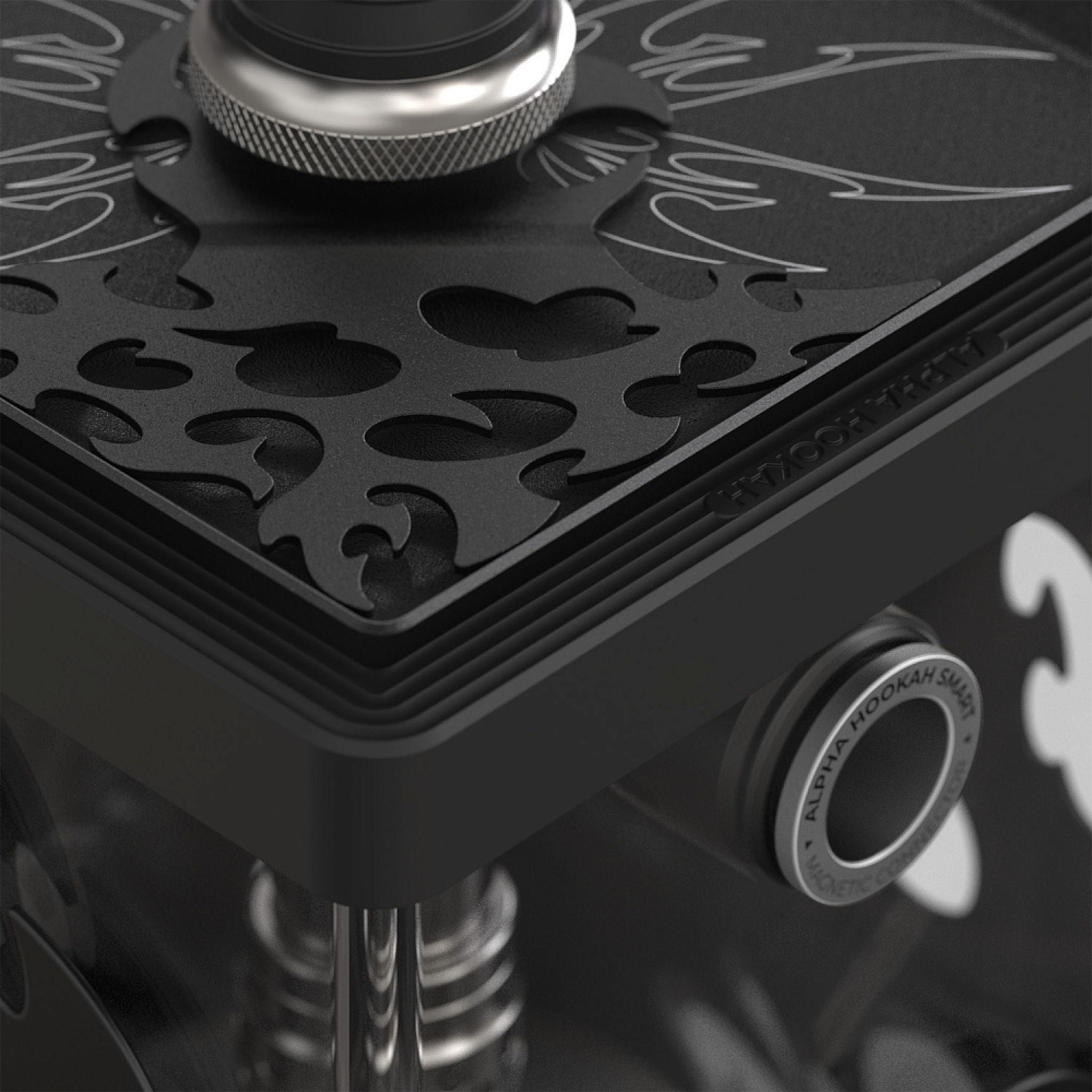 Alpha Hookah Smart Box EXZO - Tribal Black 4