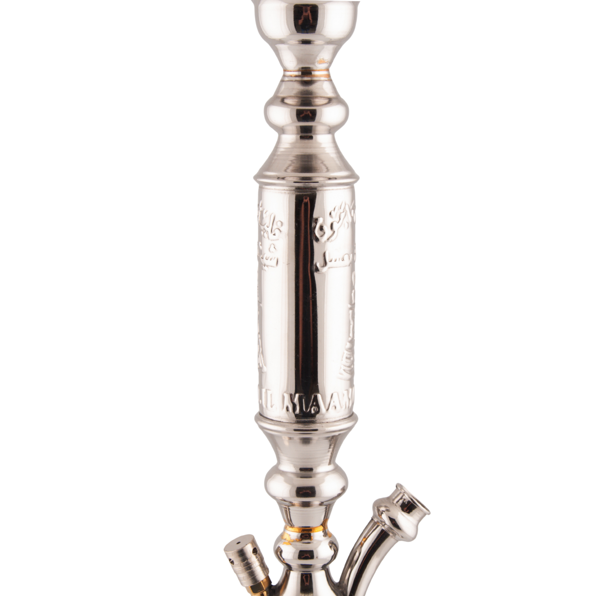 Khalil Mamoon Omda 1141 – 70 cm, Polished Steel Stem, Classic Bell Base 4