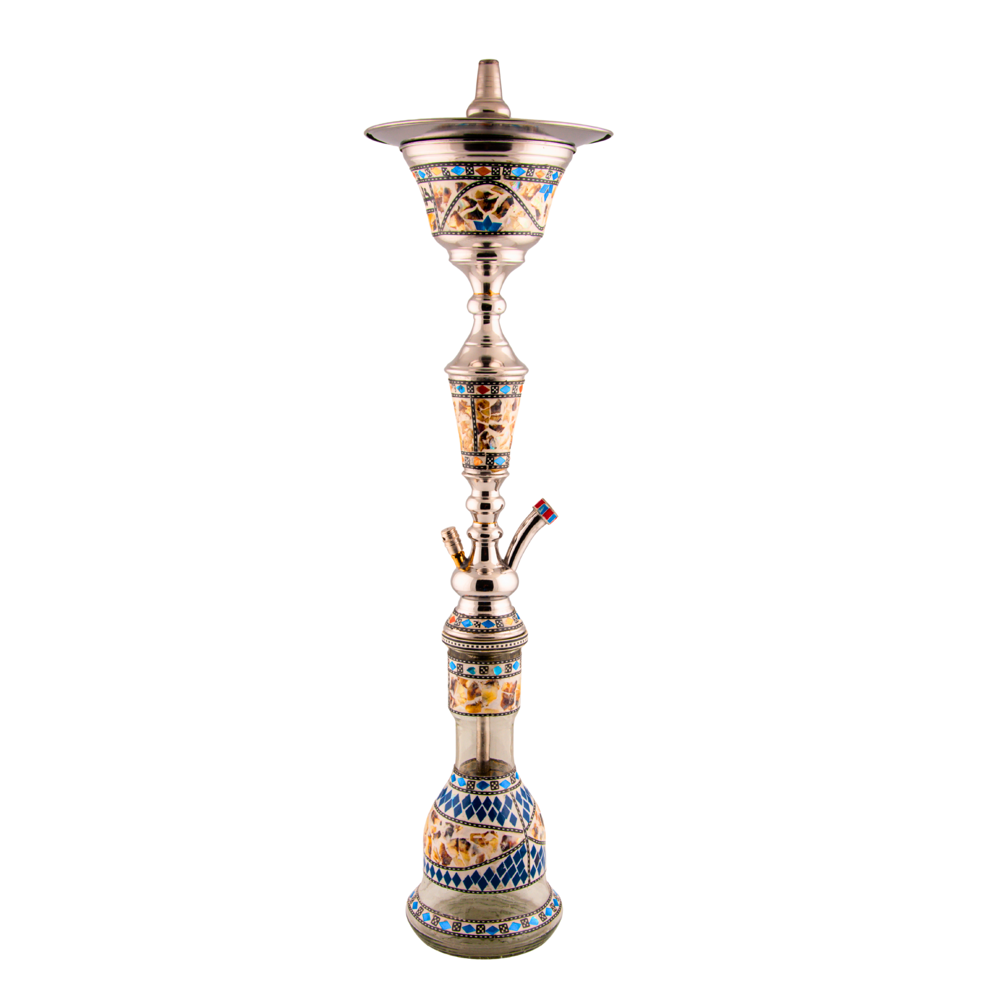 Khalil Mamoon 113116 Sadaf – 80 cm Silver Stem, Blue Mosaic Base 5