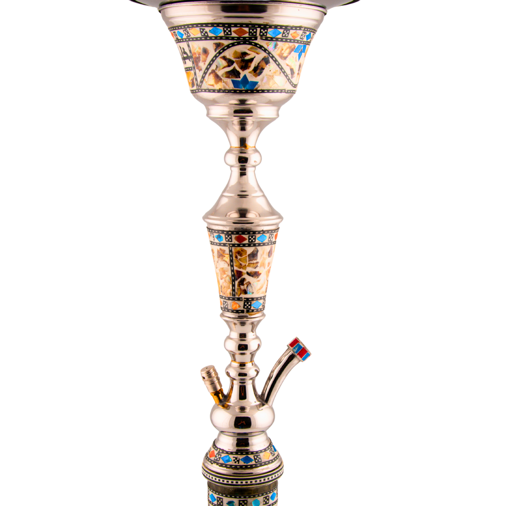 Khalil Mamoon 113116 Sadaf – 80 cm Silver Stem, Blue Mosaic Base 6