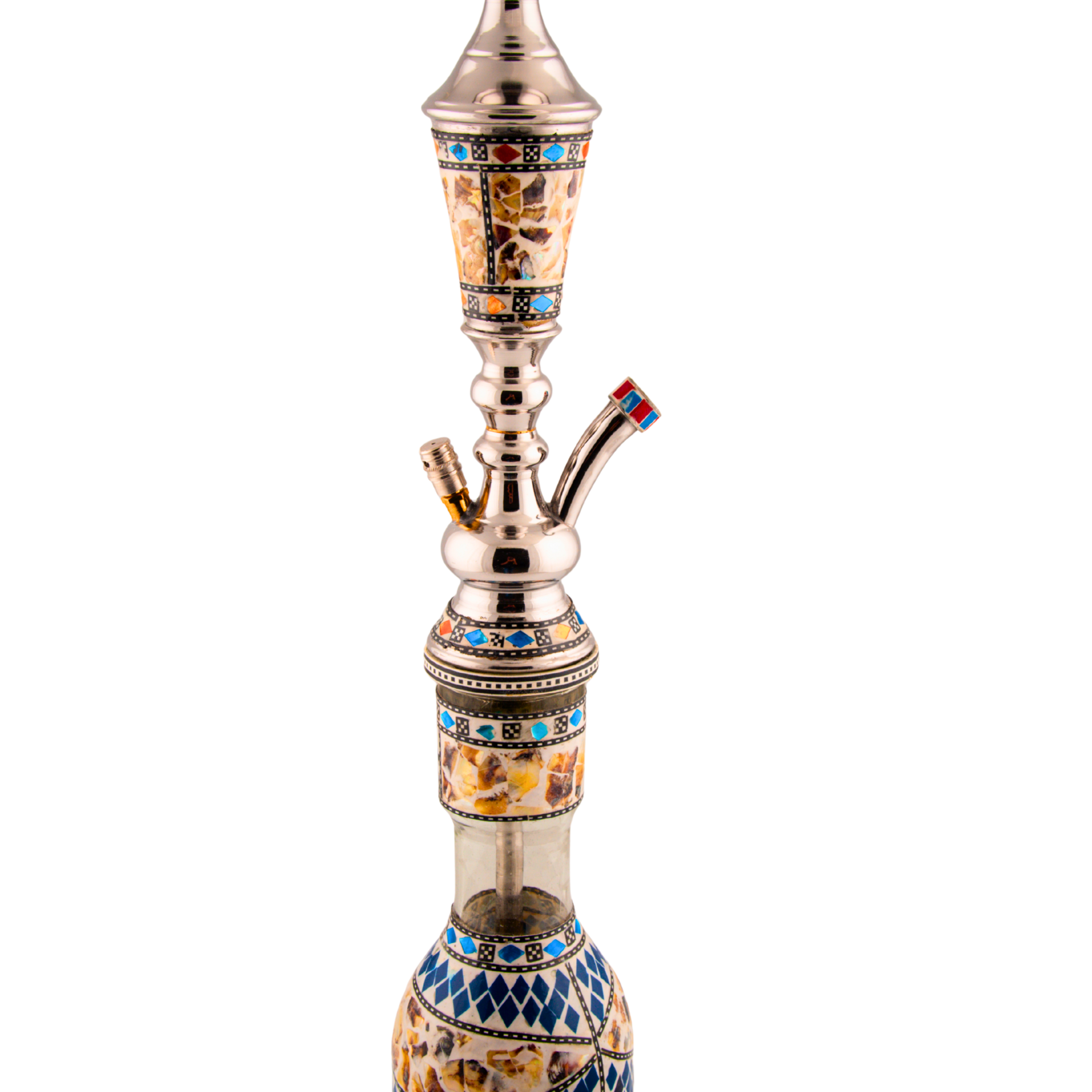 Khalil Mamoon 113116 Sadaf – 80 cm Silver Stem, Blue Mosaic Base 7