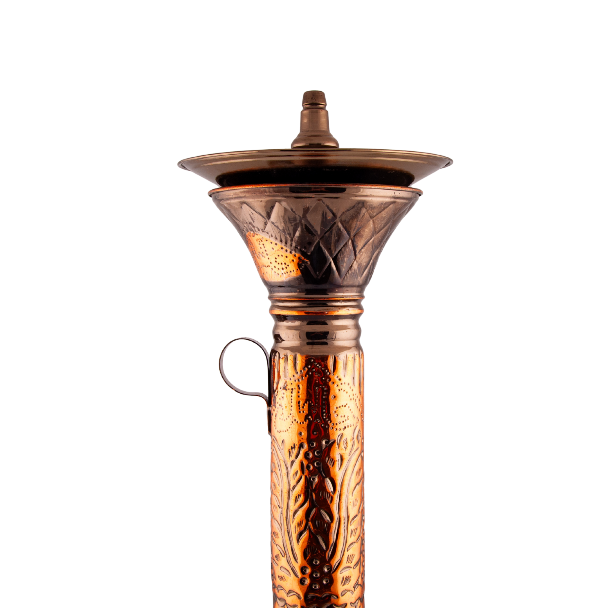 Khalil Mamoon Obsidian Mismatch 7621 – 85 cm, Engraved Column & Crest Tray 7