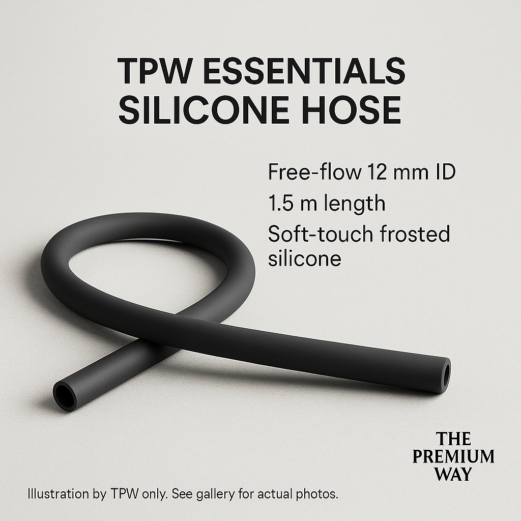 TPW Essentials Silicone Hookah Hose — 1.5 m, 12×17 mm