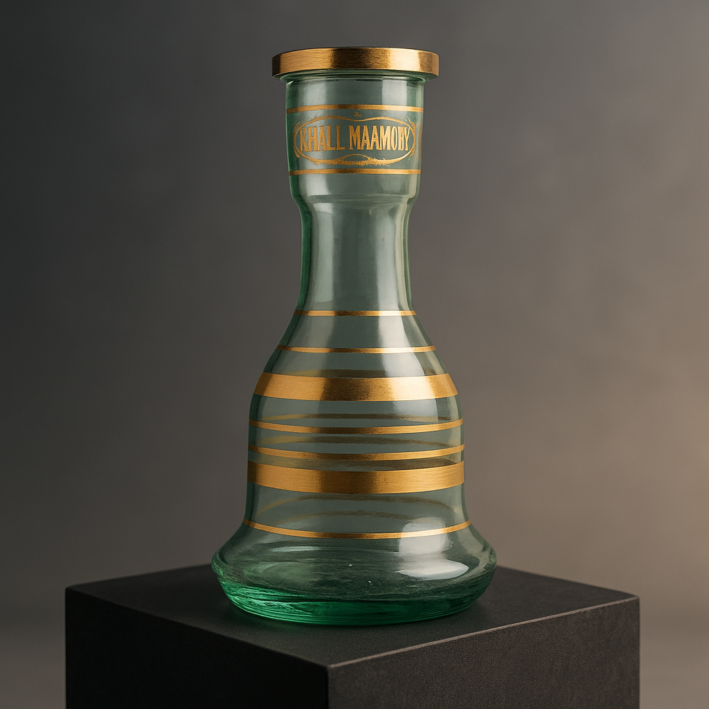 Khalil Mamoon Classic Glass Shisha Base – Hand-Painted 30 cm