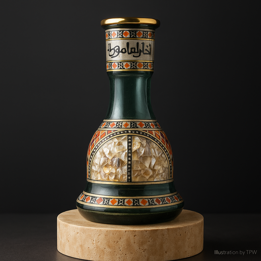 Khalil Mamoon Large Sadaf 30cm Base – Hand-Worked Shell Inlay, 45 mm Neck