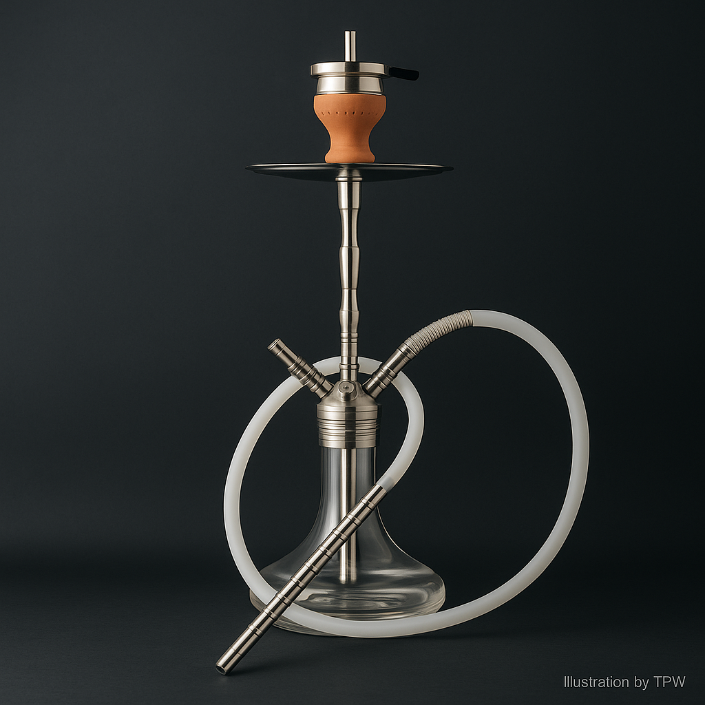ADMY Multi-Hose Stainless Steel Shisha Pipe 74 cm, Model 355, image 8 of 29