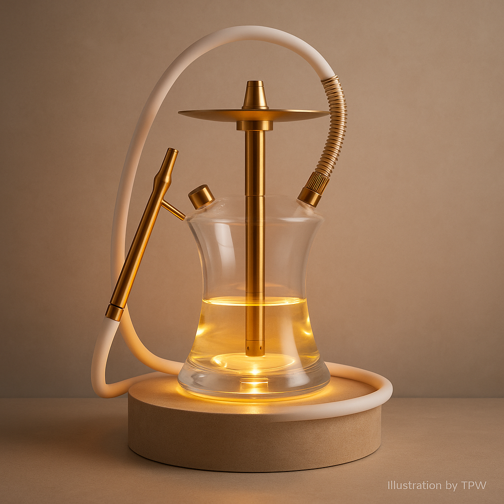 Oduman N2 Clear Gold Hookah