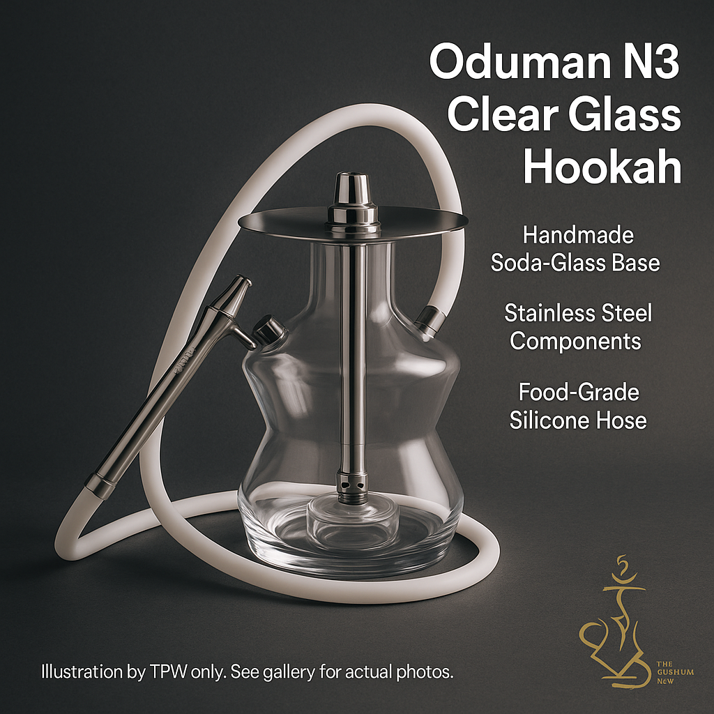 Oduman N3 Clear Glass Hookah