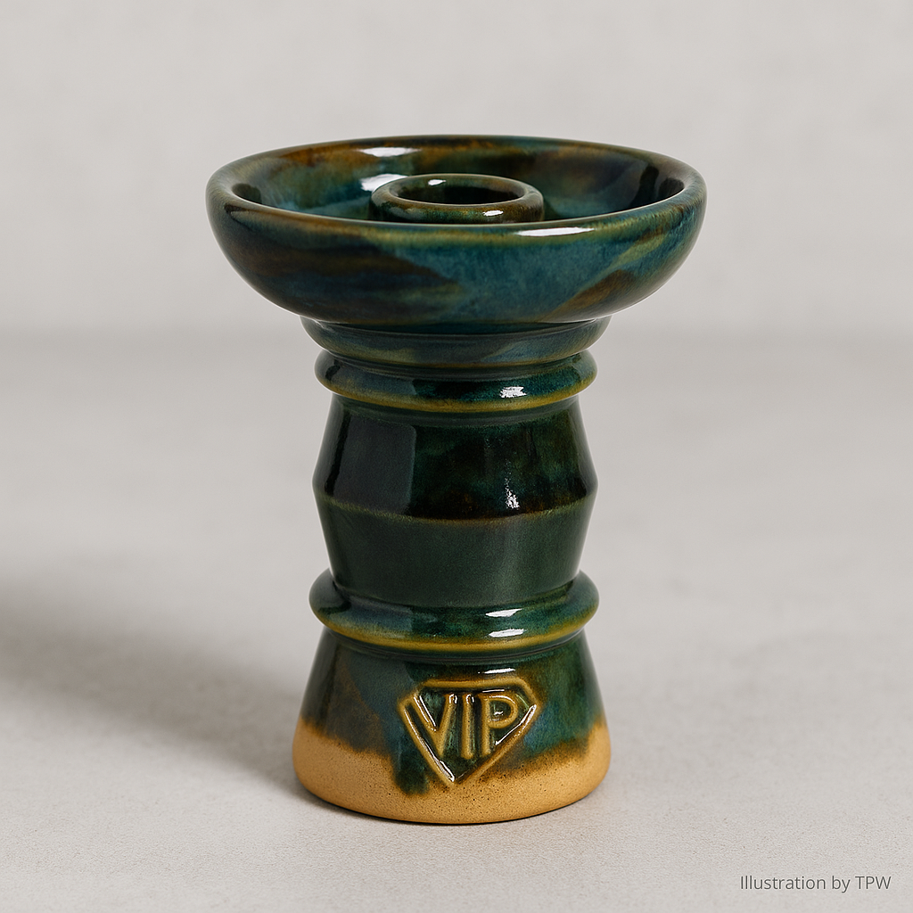 VIP Iris Handcrafted Darkleaf Hookah Bowl 3