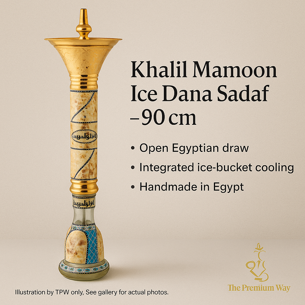 Khalil Mamoon Ice Dana Sadaf Shisha — 90 cm Ice Bucket