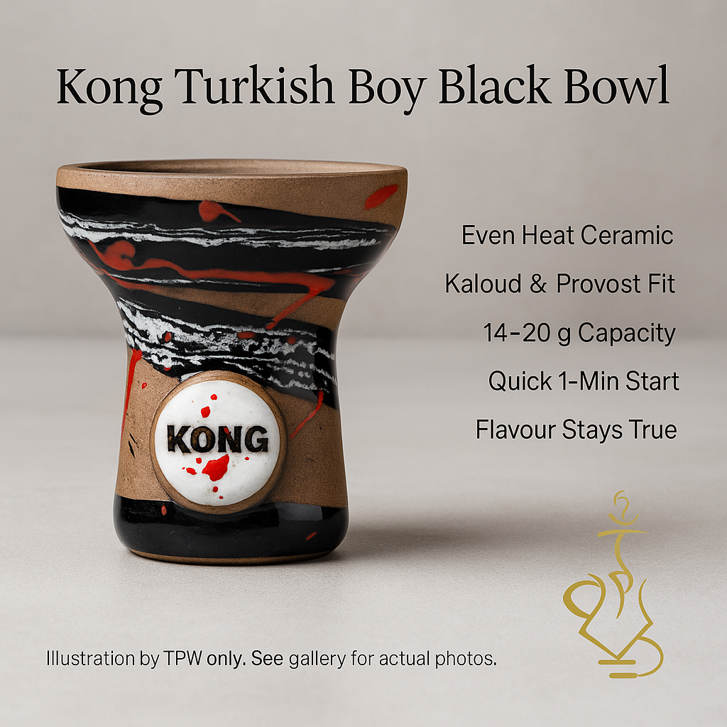 Kong Turkish Boy Black Bowl