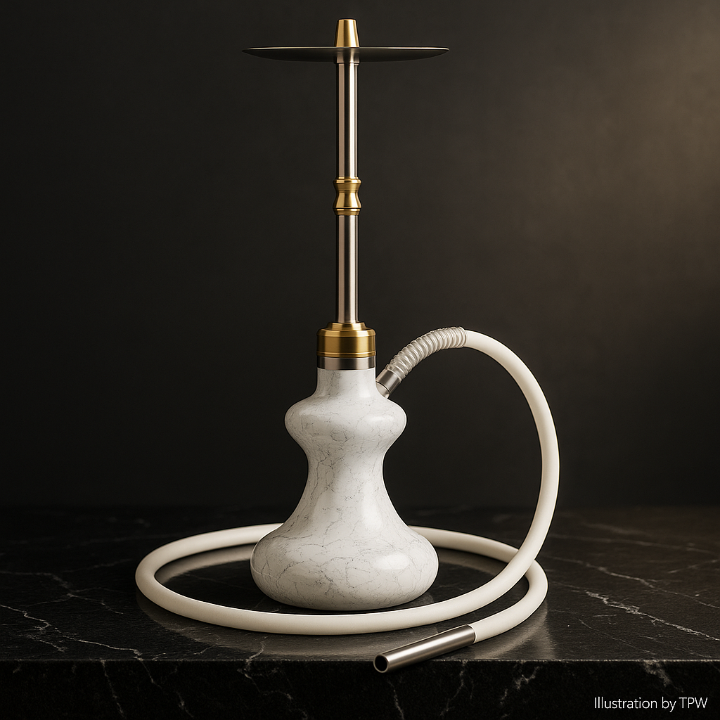 Oduman Hybrid V2.0 Hookah - White Marble