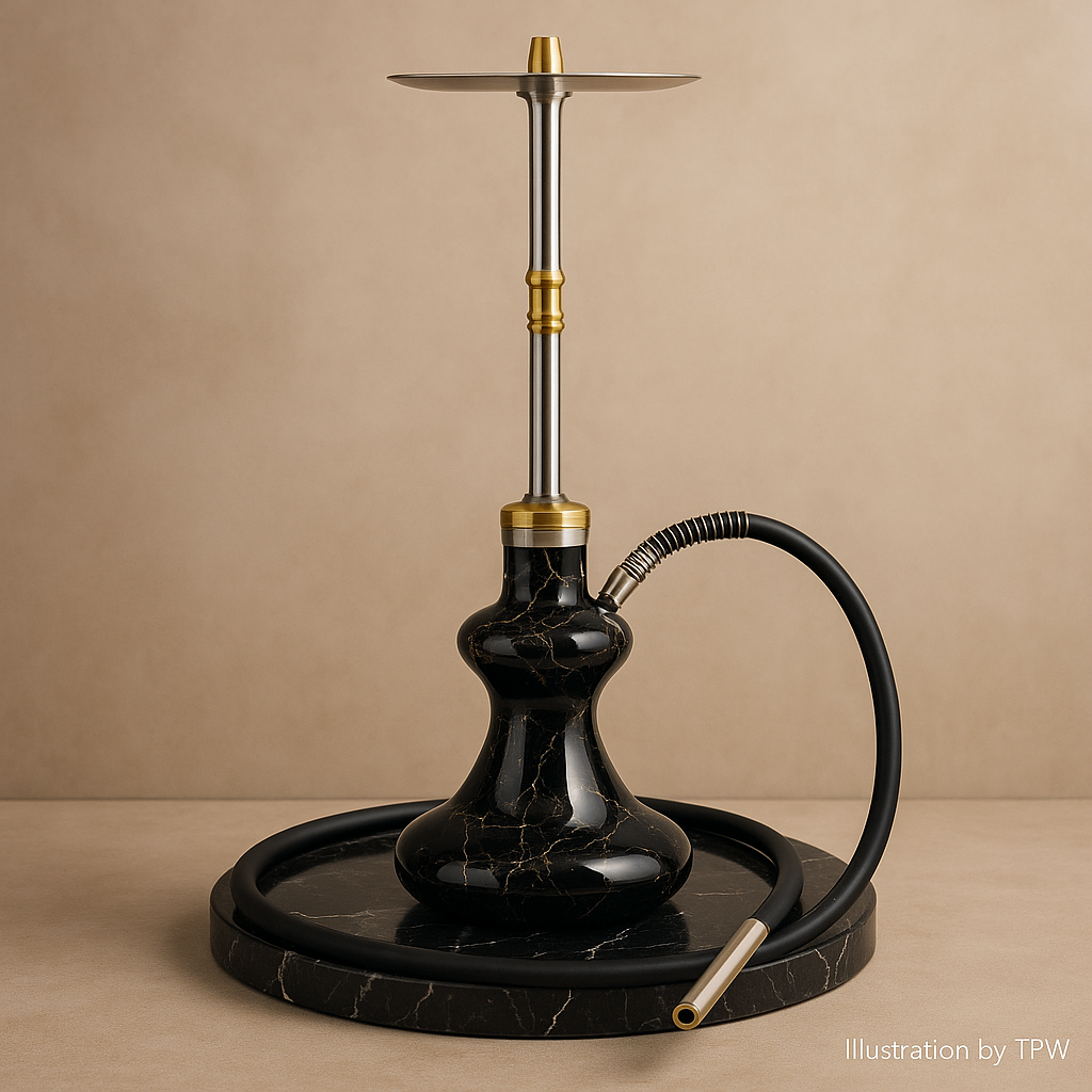 Oduman Hybrid V2.0 Hookah - Black Marble