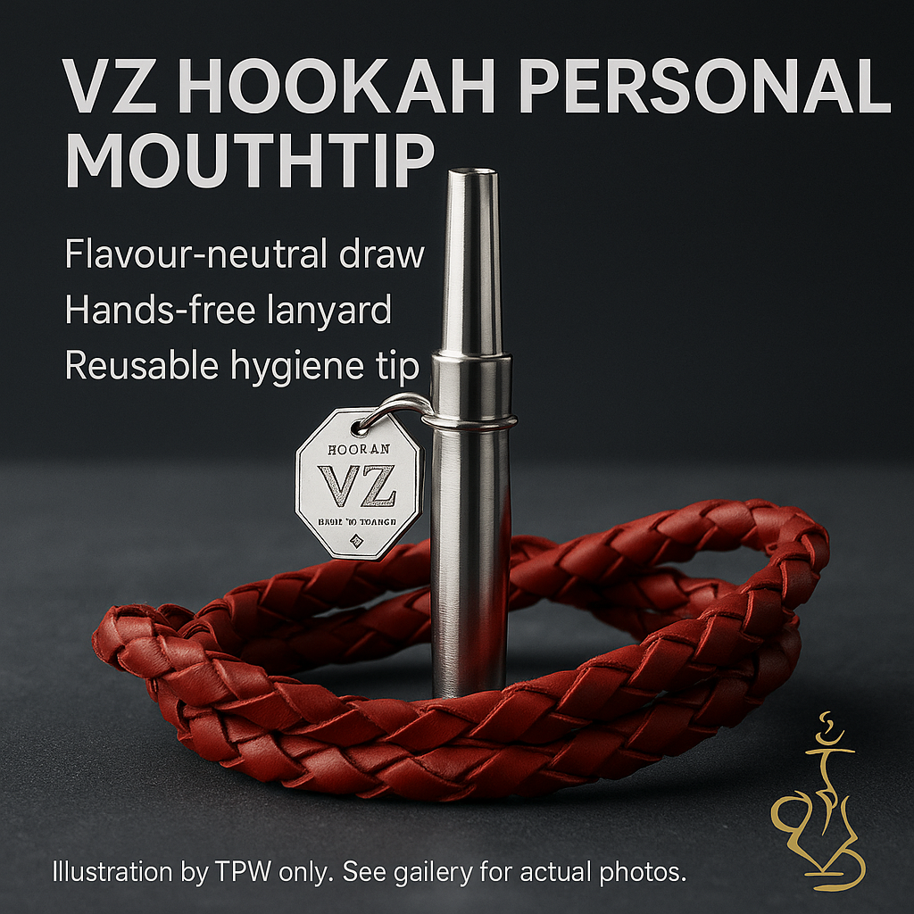 V.Z. Red Leather Hookah Mouthtip