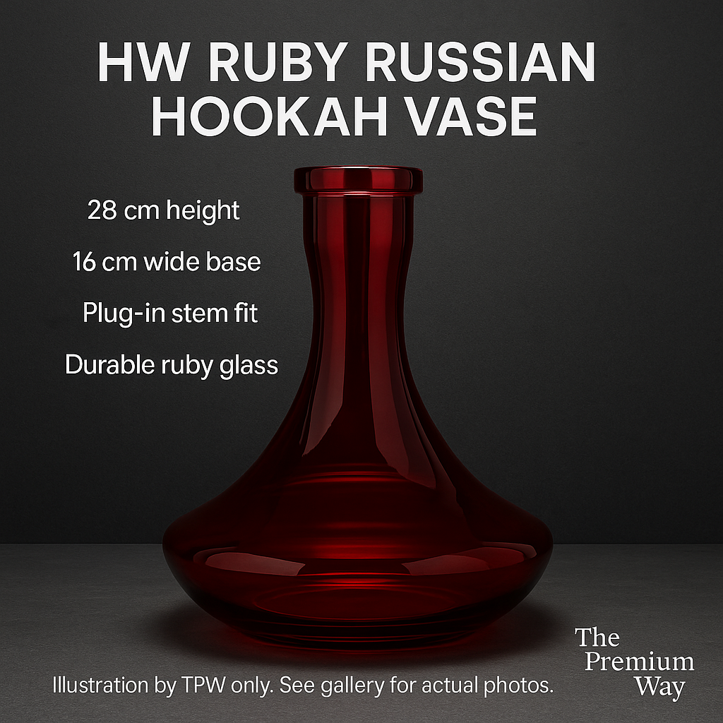 HW Ruby Russian Hookah Vase
