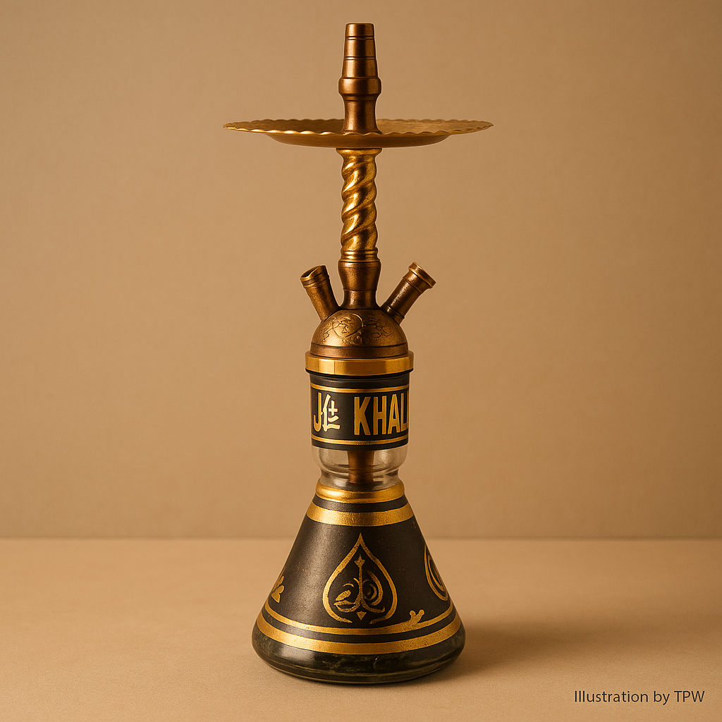 Khalil Mamoon Balha Safari Oxide Hookah – 56 cm Mini Twisted Stem 4