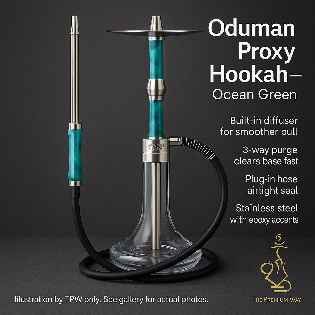 Oduman Proxy Hookah - Ocean Green