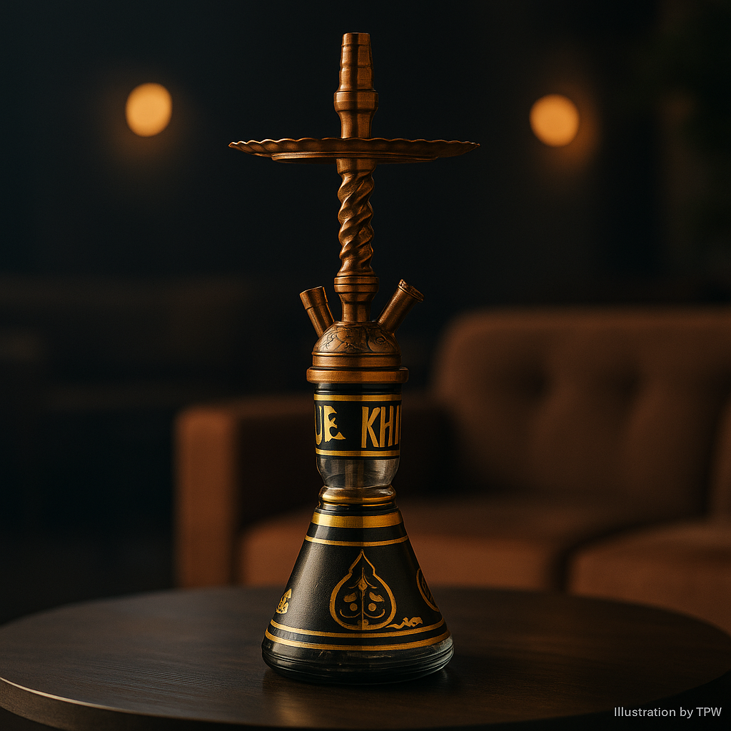 Khalil Mamoon Balha Safari Oxide Hookah – 56 cm Mini Twisted Stem 2