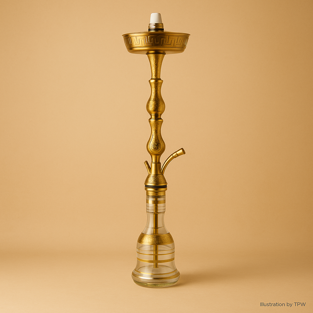 King Buzz Traditional Gold Shisha Pipe 85cm Model: 411 4
