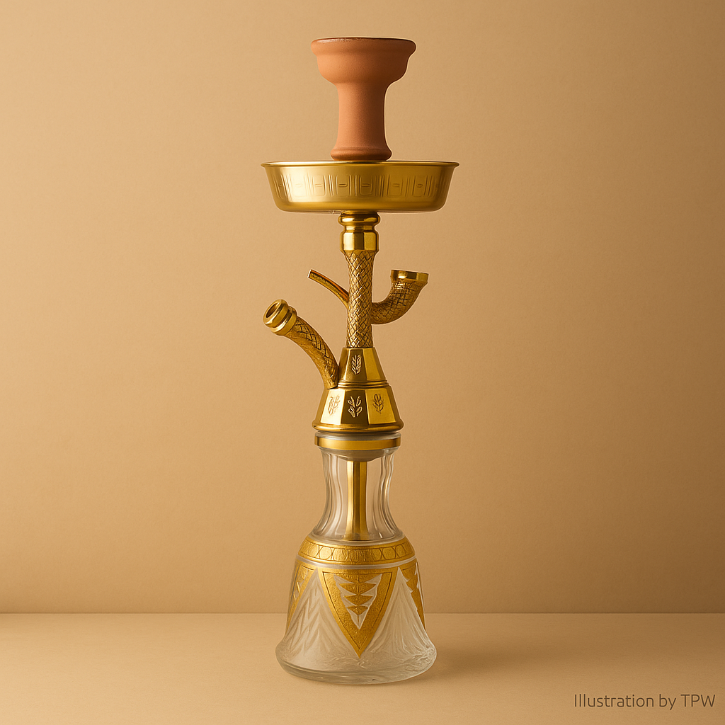 King Buzz Traditional Gold Shisha Pipe 47cm Model: 432 4