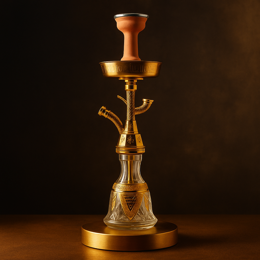 King Buzz Traditional Gold Shisha Pipe 47cm Model: 432 2