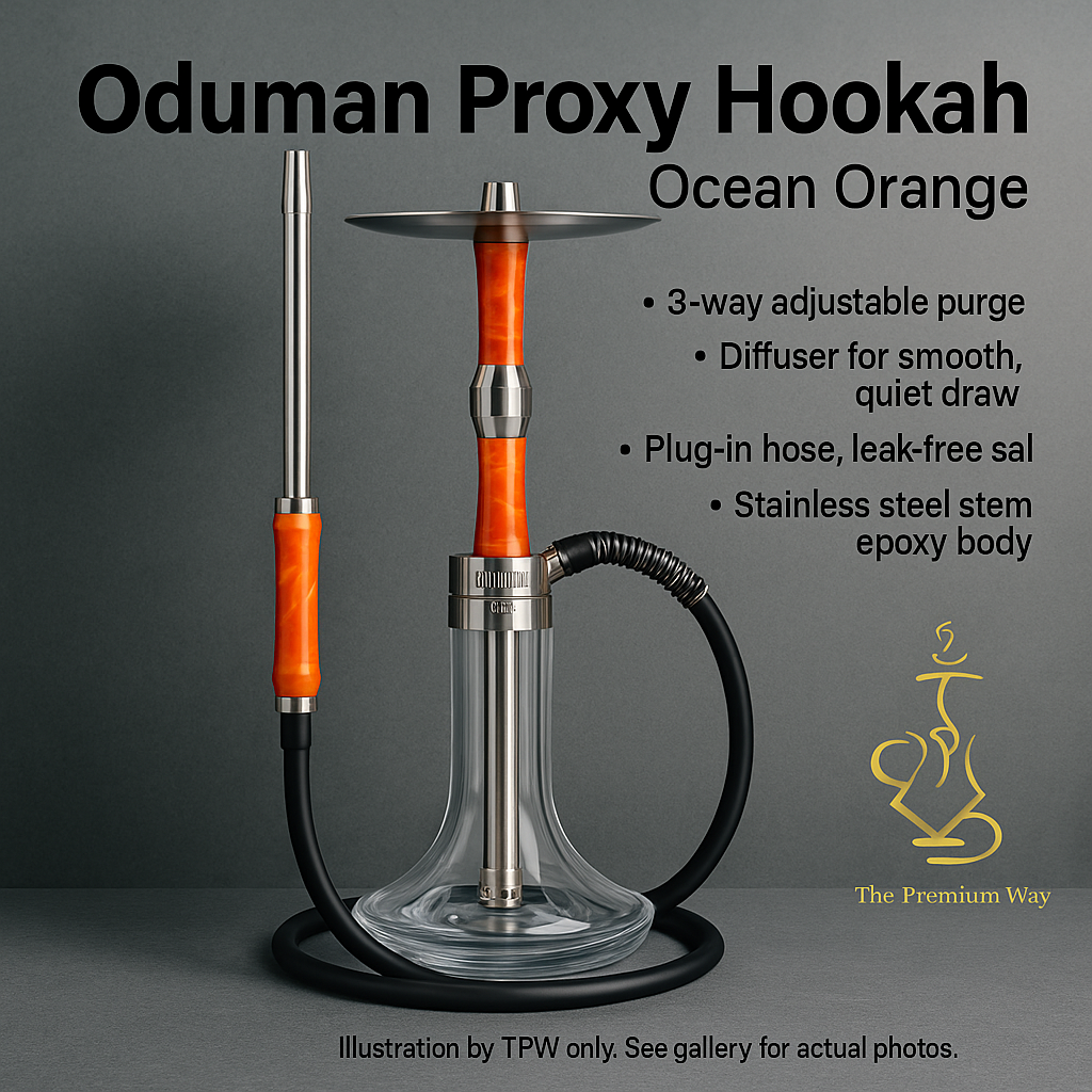 Oduman Proxy Hookah - Ocean Orange