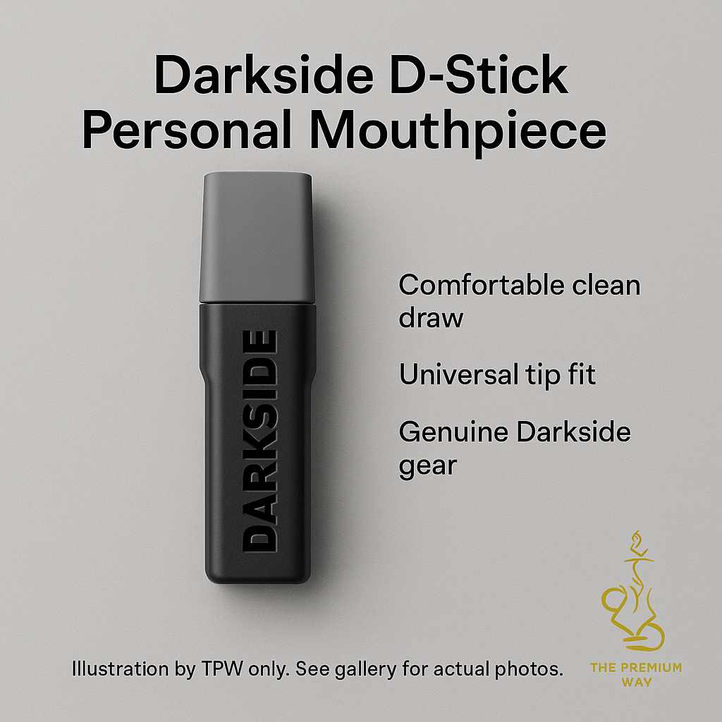 Darkside D-Stick Personal Mouthpiece (Grey) — Magnetic Case, Wearable Hygiene