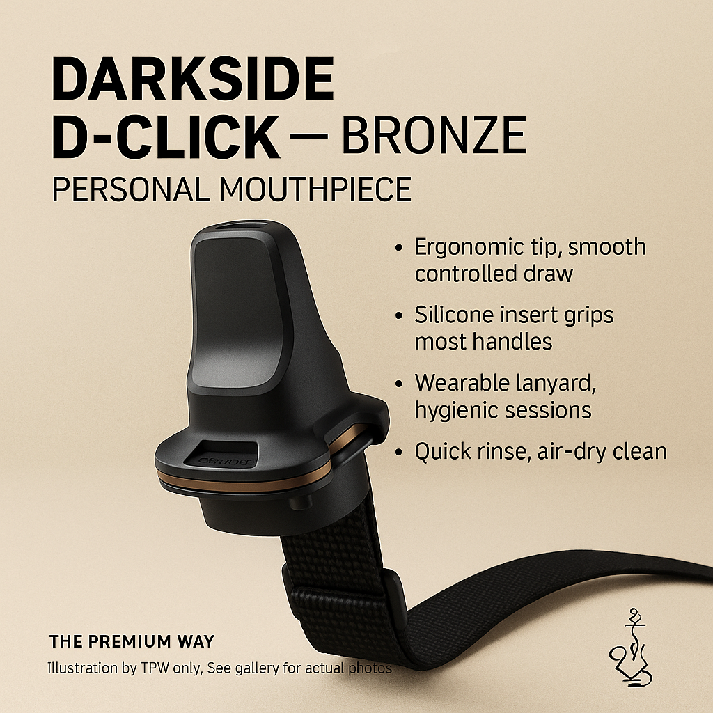 Darkside D-Click Personal Mouthpiece (Bronze) — Wearable, Ergonomic Tip